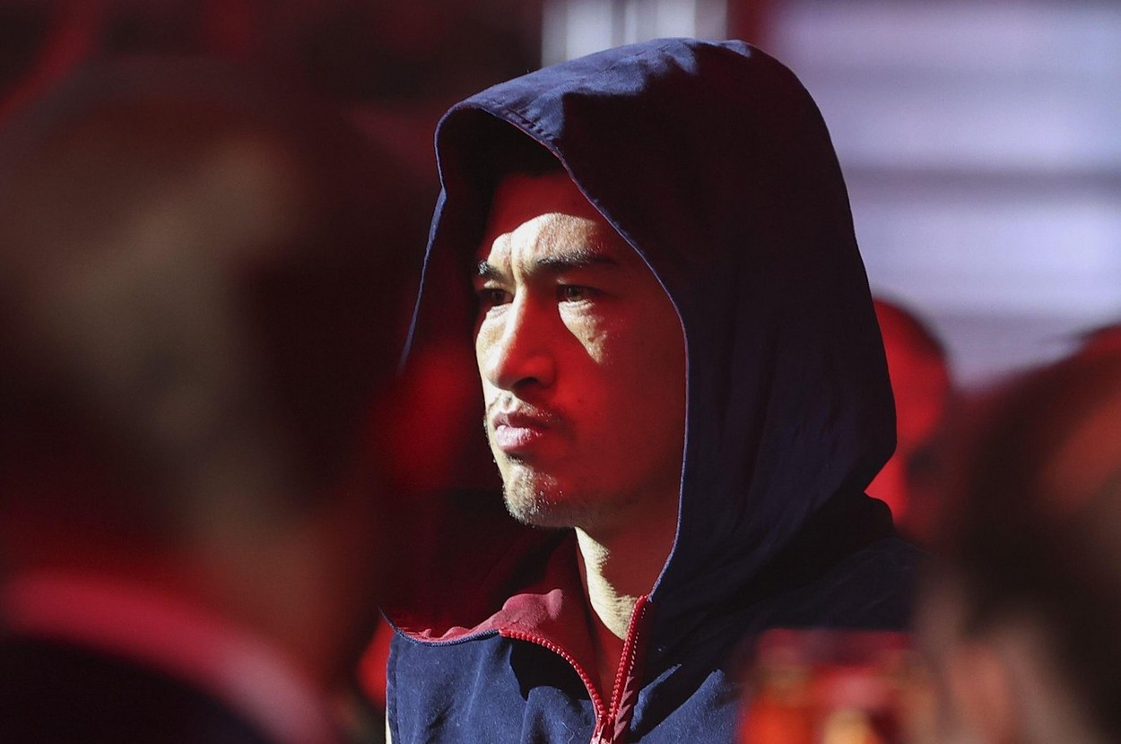 Yekaterinburg, Russia. 12th Dec, 2021. Boxer Dmitry Bivol is seen before a bout against boxer Umar Salamov for the WBA Super light heavyweight title as part of the RCC Boxing Promotions event at the Uralets cultural and entertainment centre. Credit: Donat