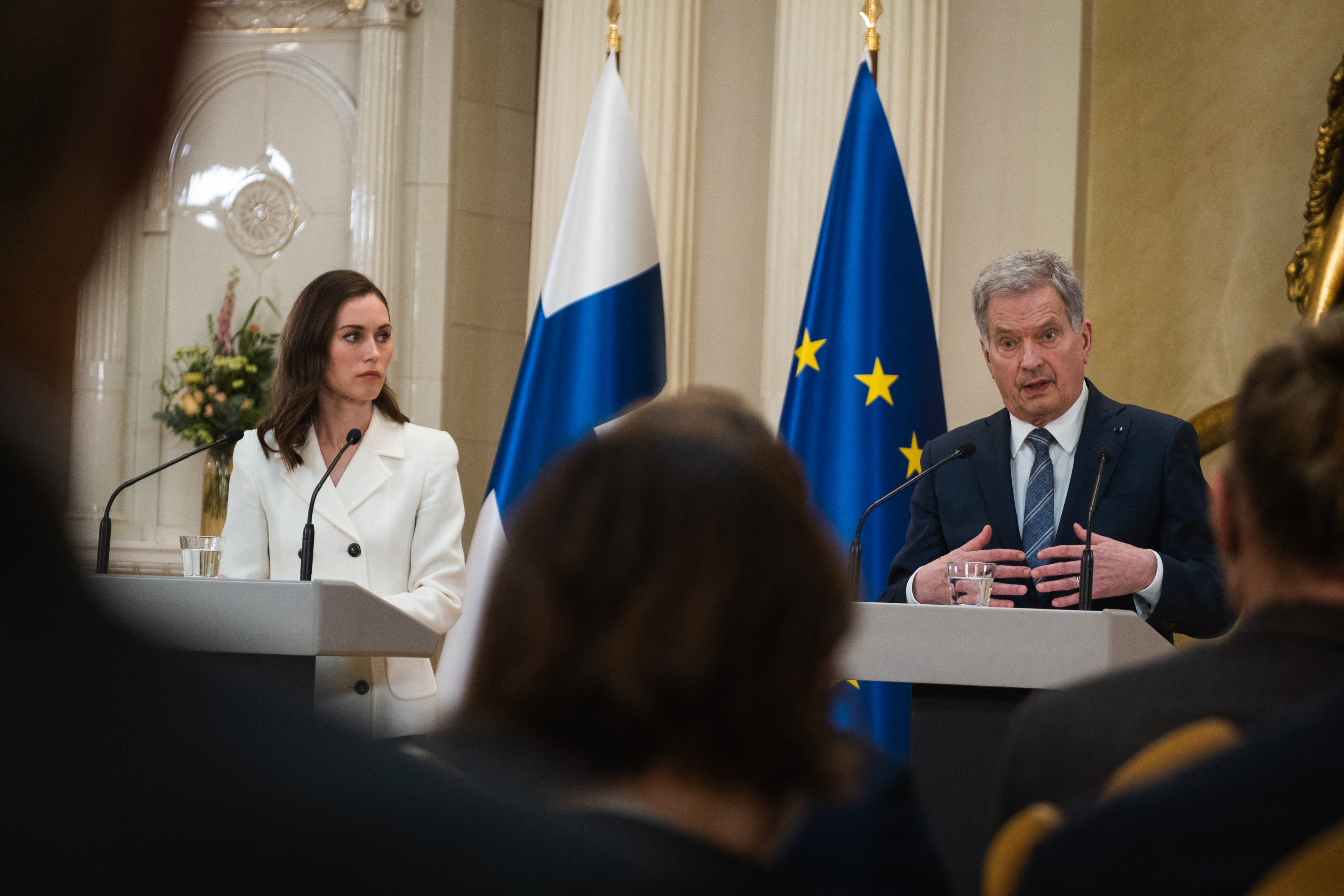 Sanna Marin, Sauli Niinisto, Finska,