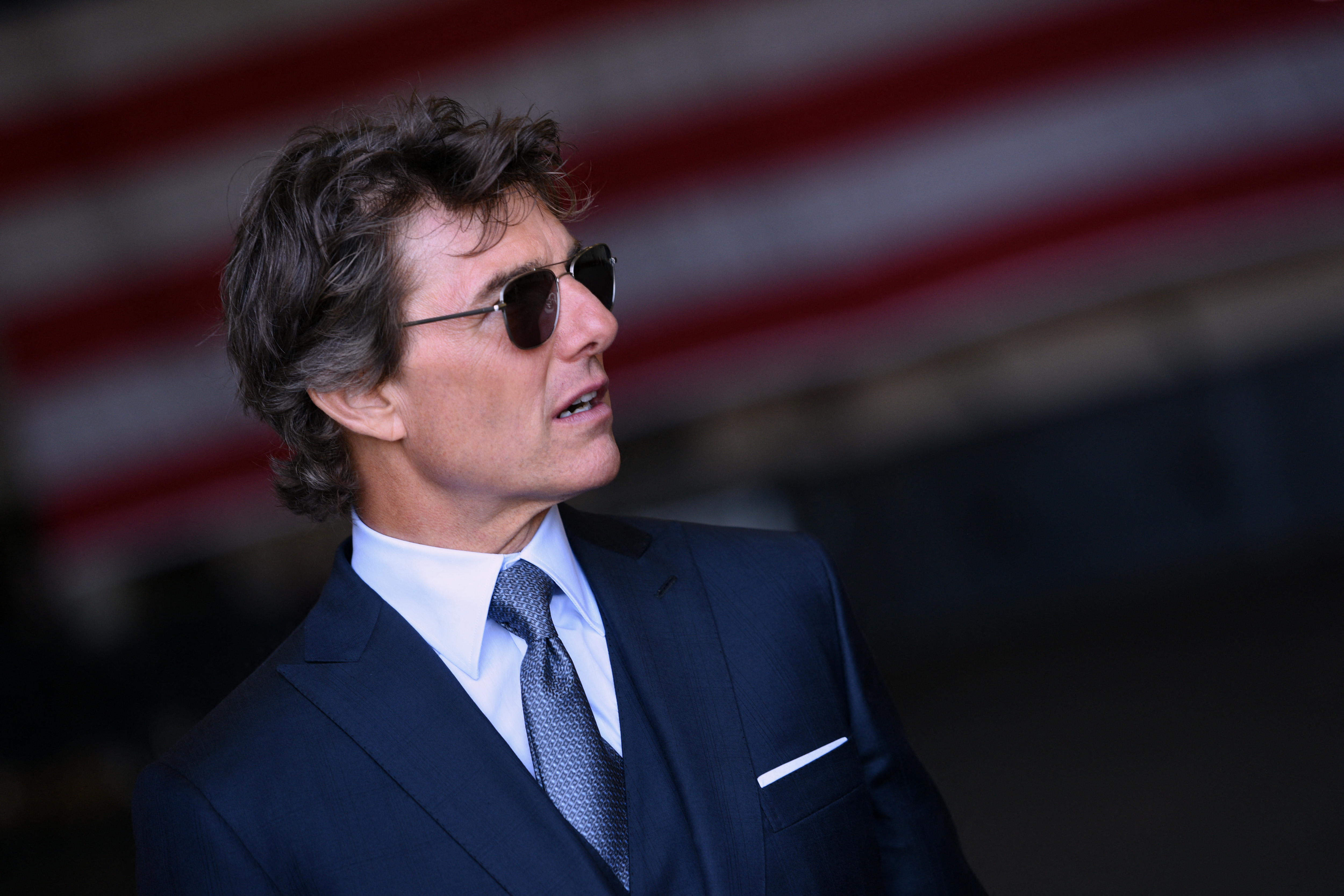 Tom Cruise Visits Naval Air Station North Island