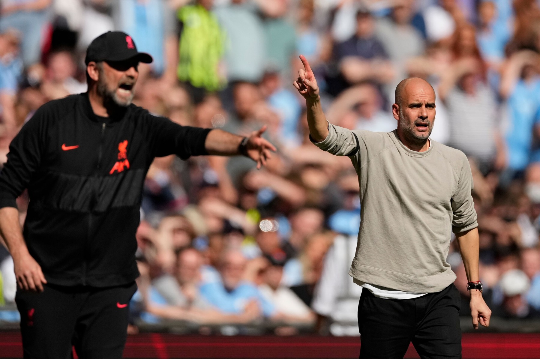 Manchester City v Liverpool, Emirates FA Cup, Semi Final, Football, Wembley Stadium, London, UK - 16 April 2022