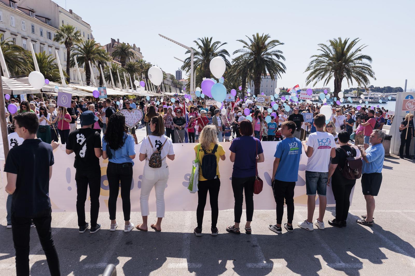 U Splitu održan 4. Hod za život