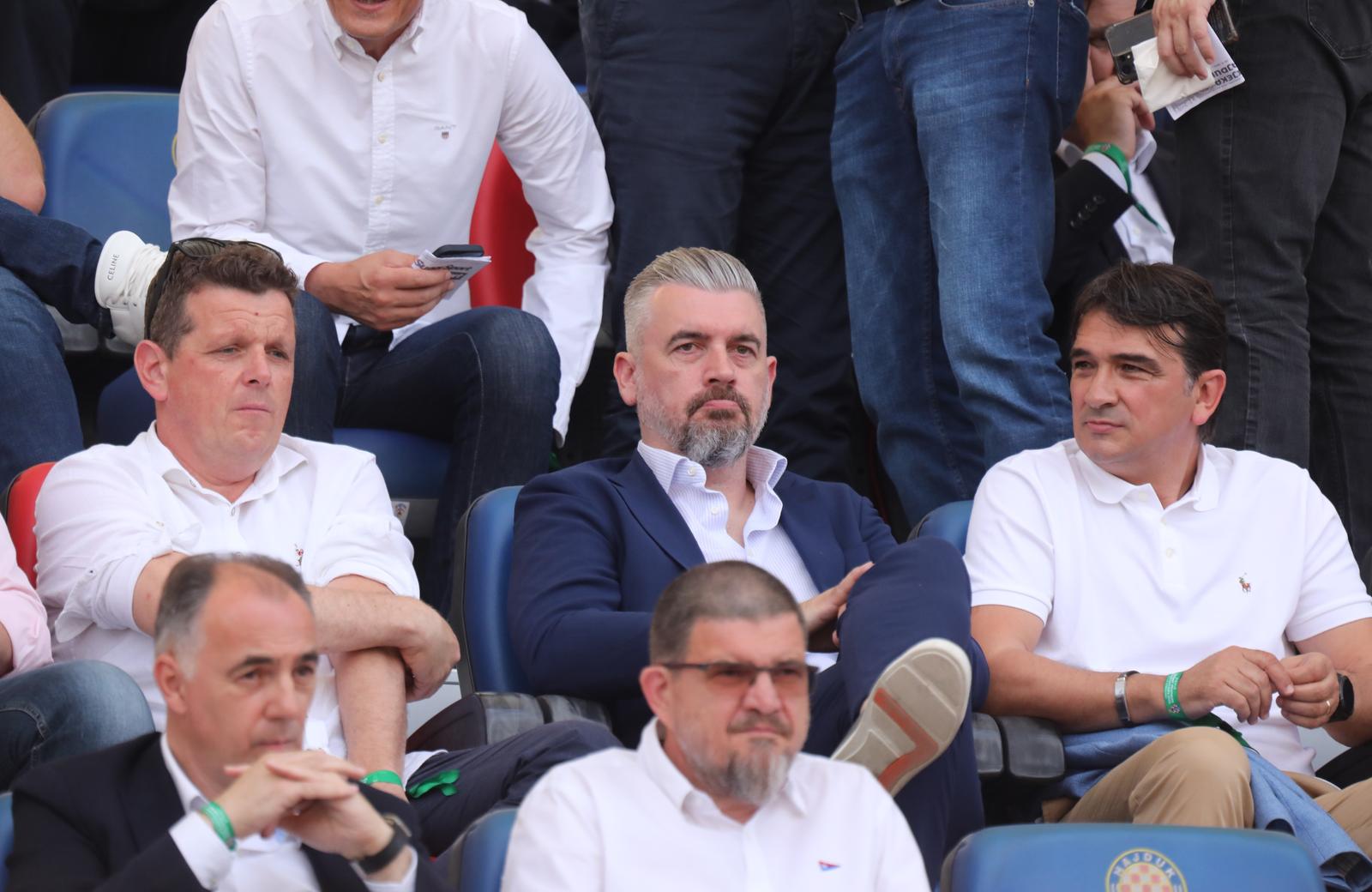 Split: Stadion Poljud,  Finale Hrvatskog nogometnog kupa HNK Hajduk - HNK Rijeka, svečana loža