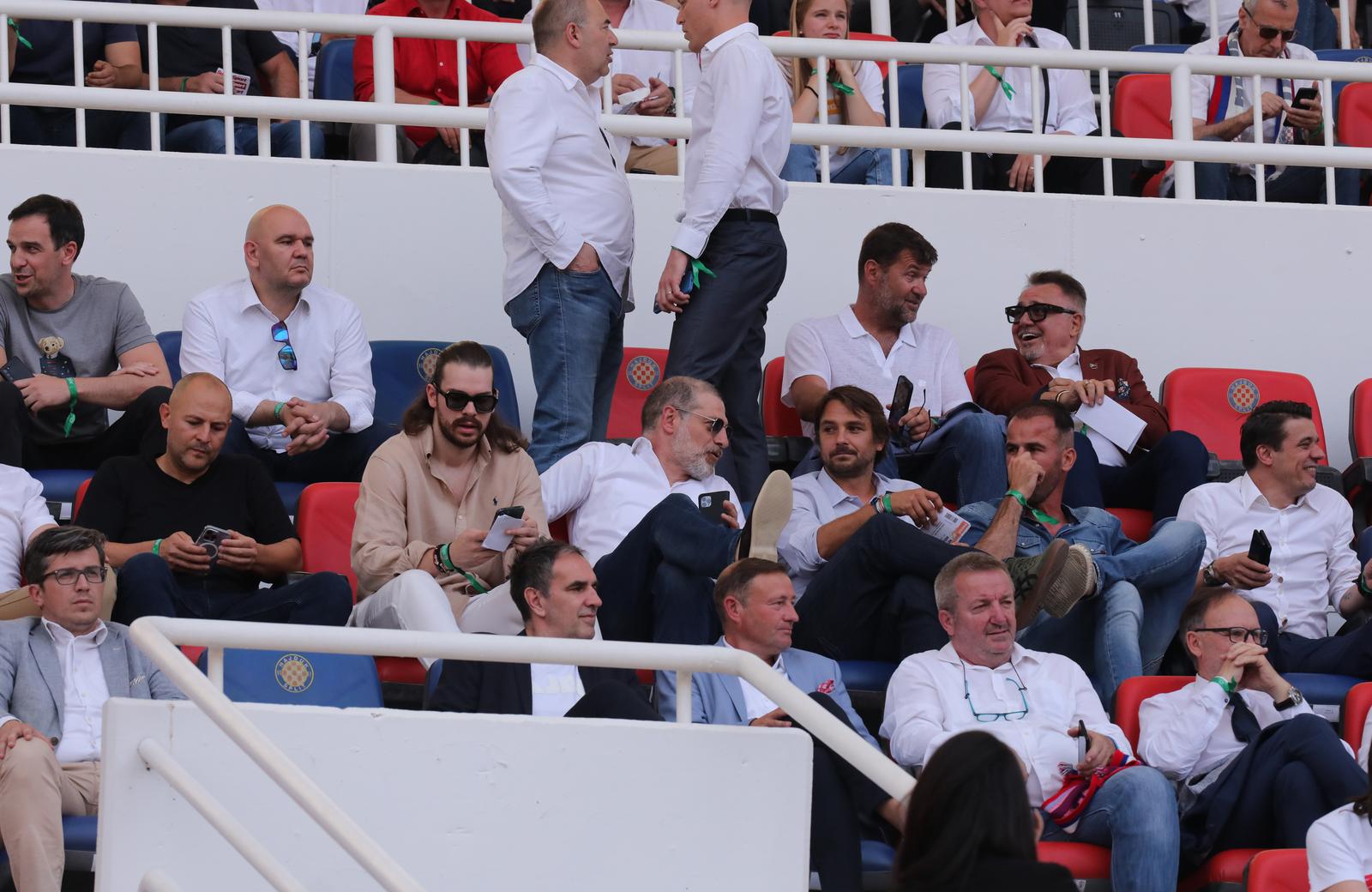 Split: Stadion Poljud,  Finale Hrvatskog nogometnog kupa HNK Hajduk - HNK Rijeka, svečana loža