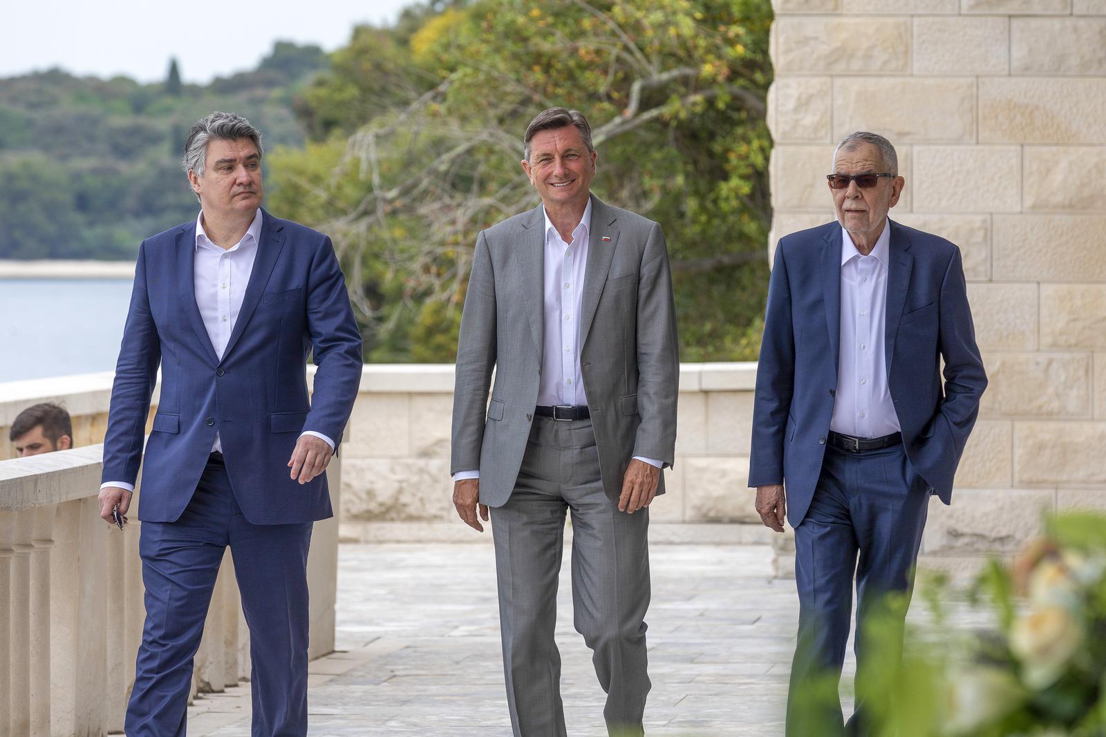 Trilateralni sastanak Milanović, Pahor i Van der Bellen na Brijunima