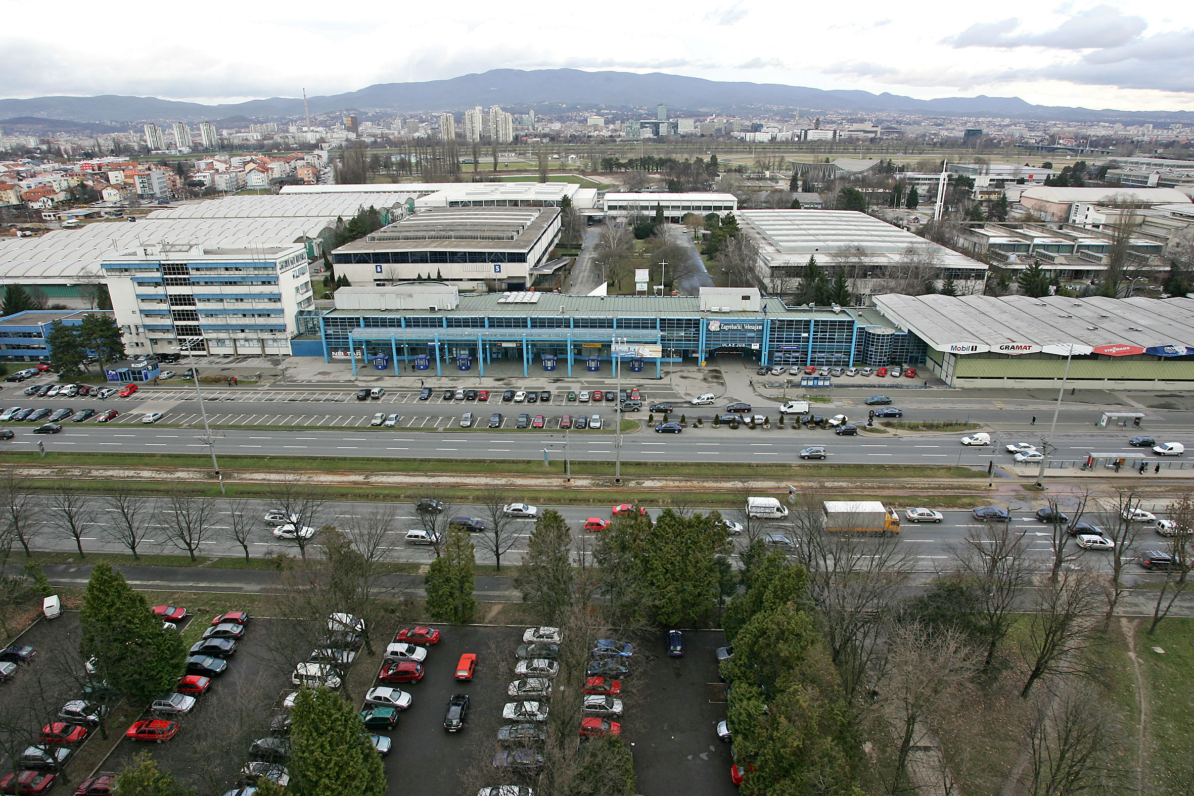 Zagreb: Zgrada Zagreba?kog velesajma, ilustracija