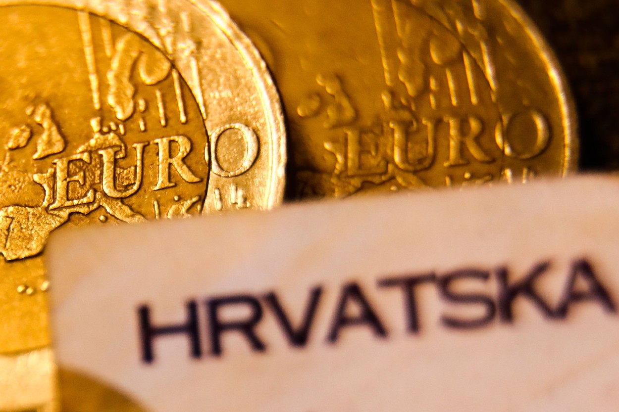 Croatia And Euro Currency Photo Illustrations, Krakow, Poland - 23 Jan 2022