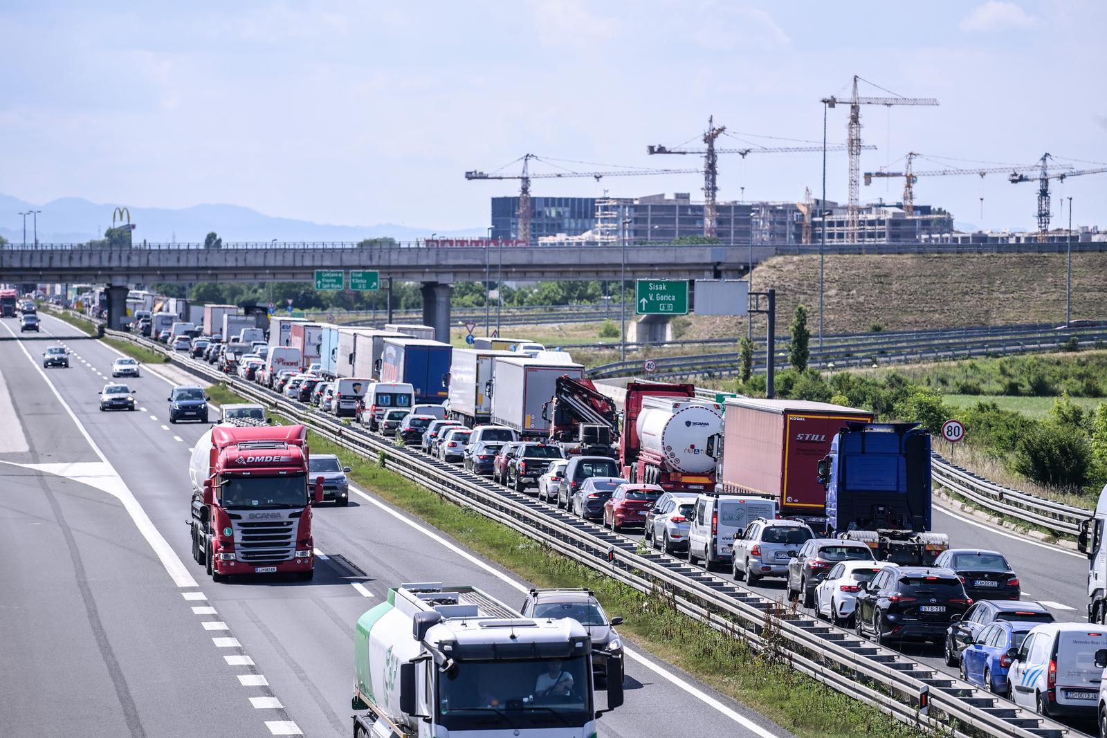 Gužva na zagrebačkoj obilaznici zbog radova u smjeru Buzin-Lučko