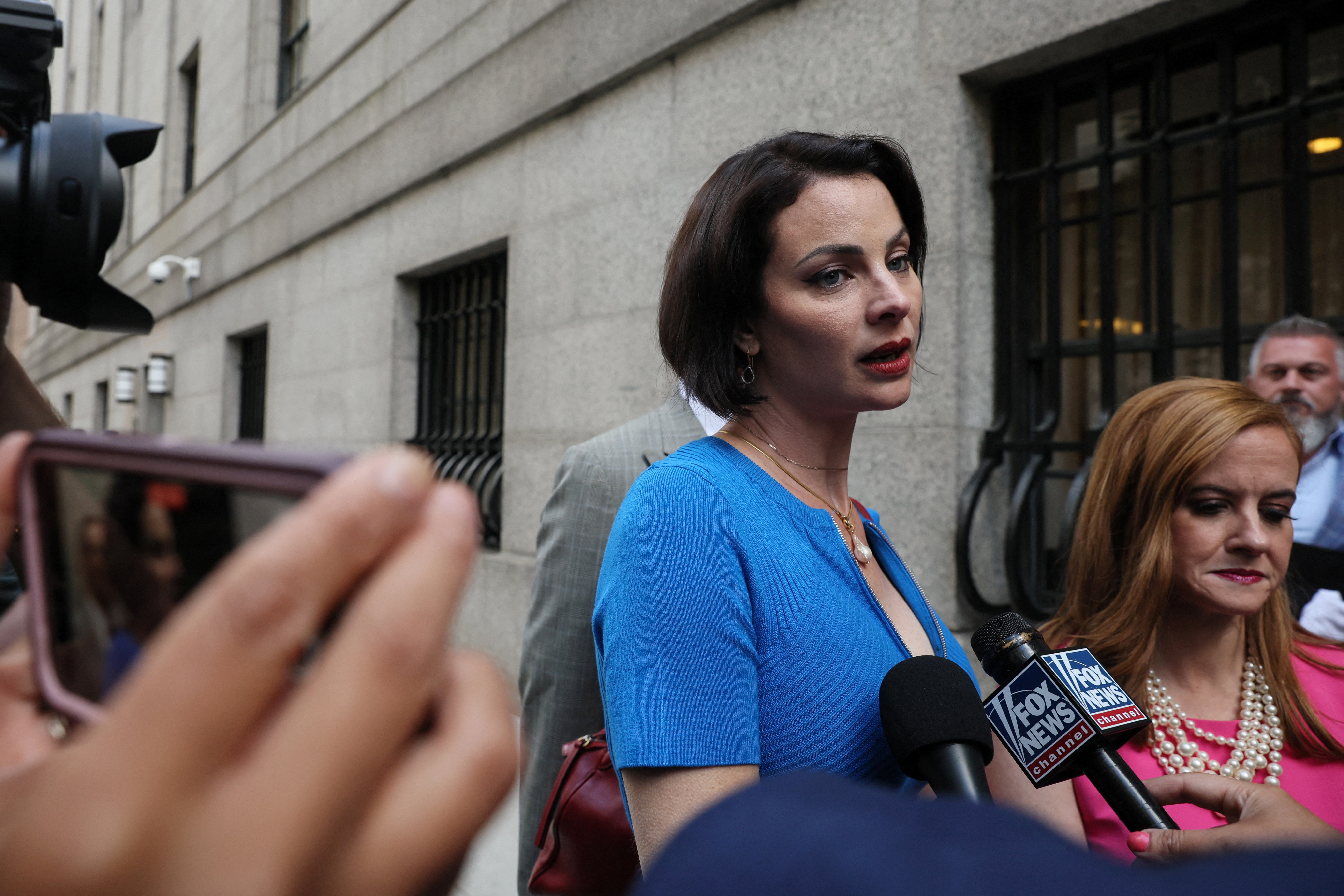 Ghislaine Maxwell  Sentencing Victims Sarah Ransome and  Elizabeth Stein Leave Court