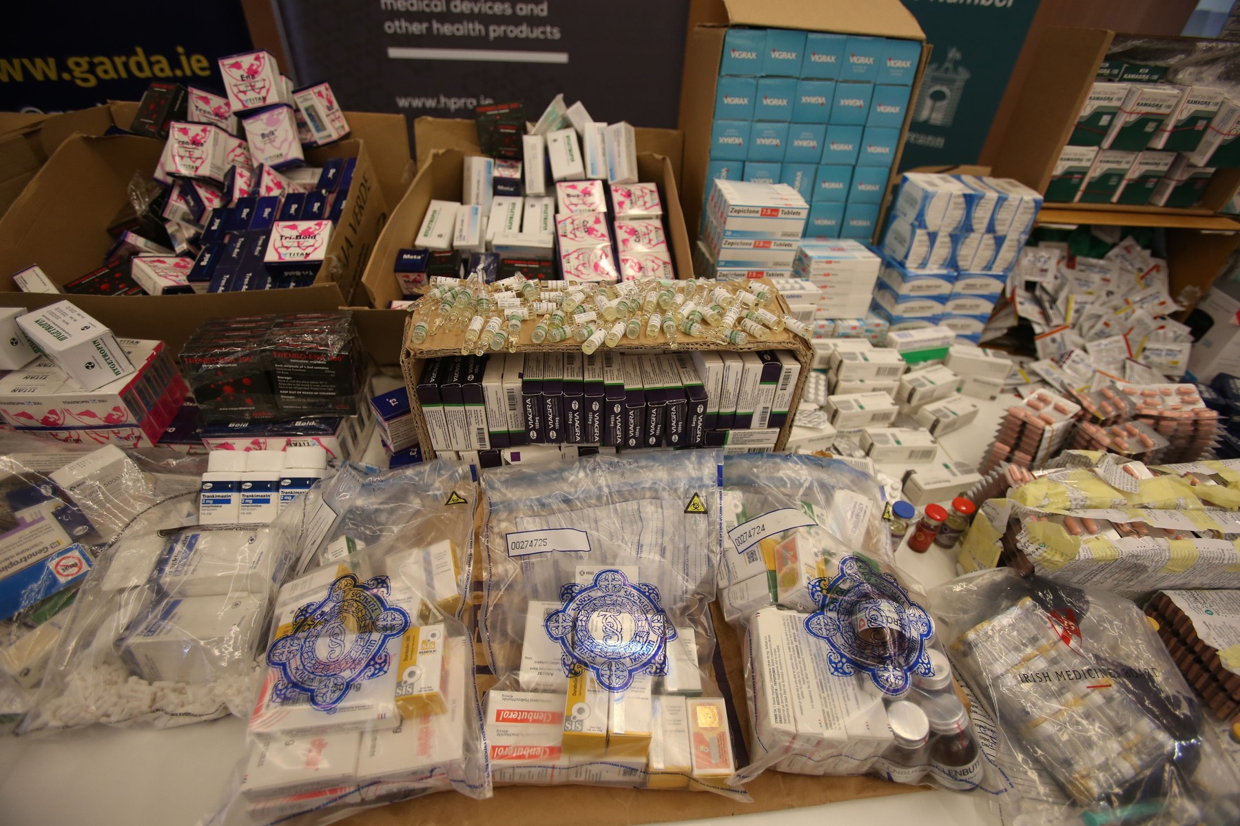 Irish Illegal prescription medicines seized