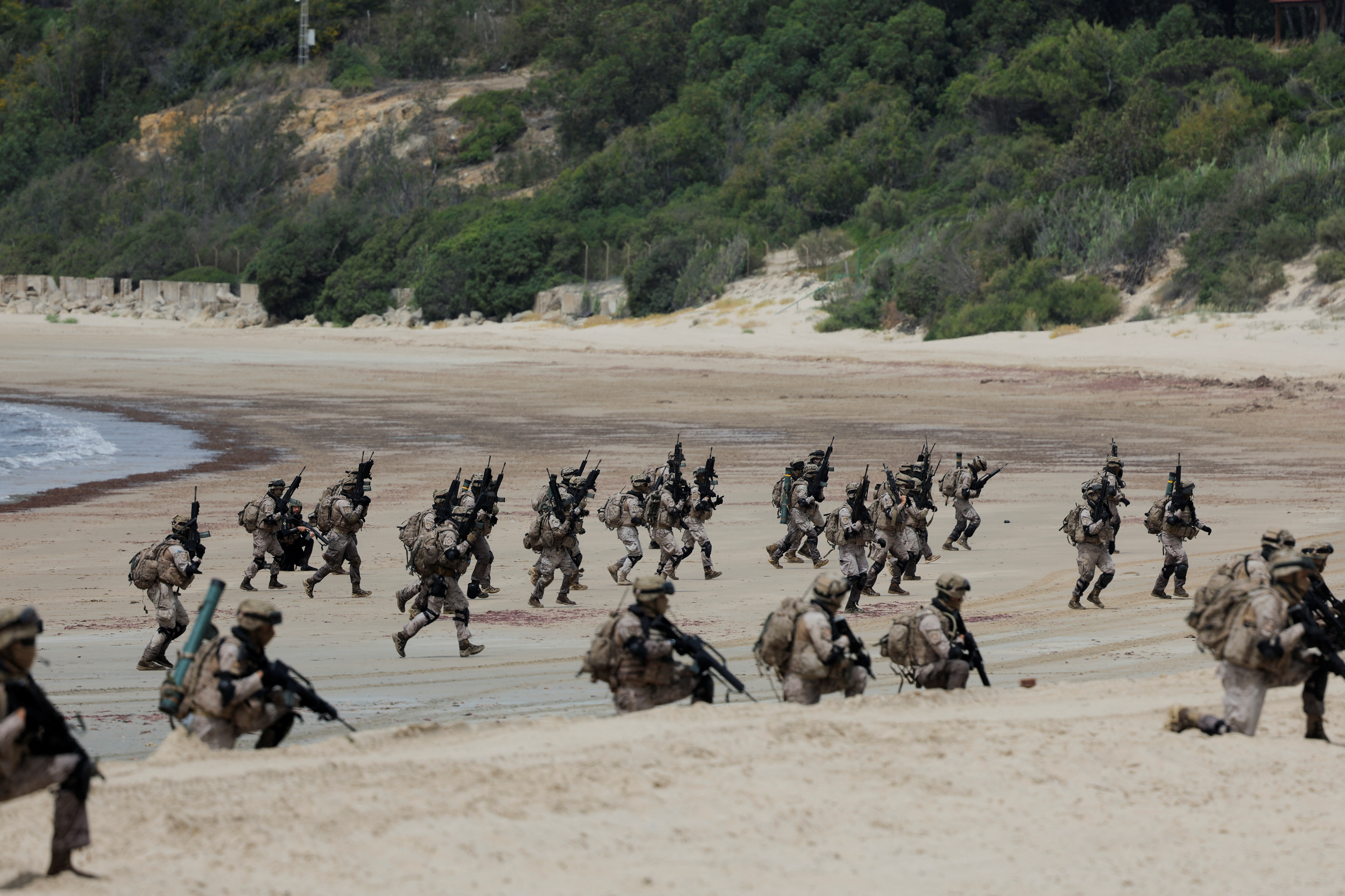 Spanish Navy and NATO during the FLOTEX-22 exercise at naval base in Rota
