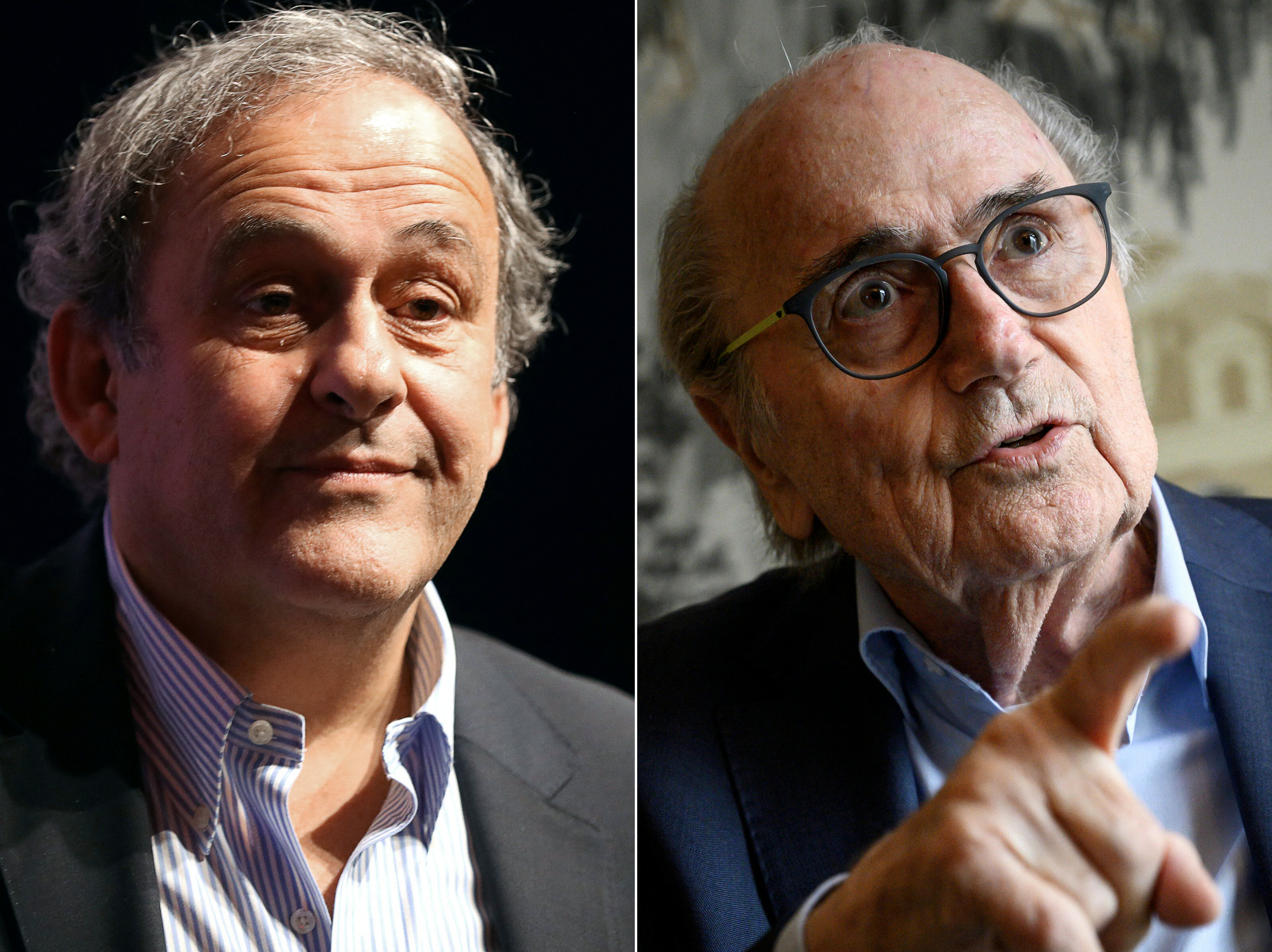 sepp blatter, michel platini