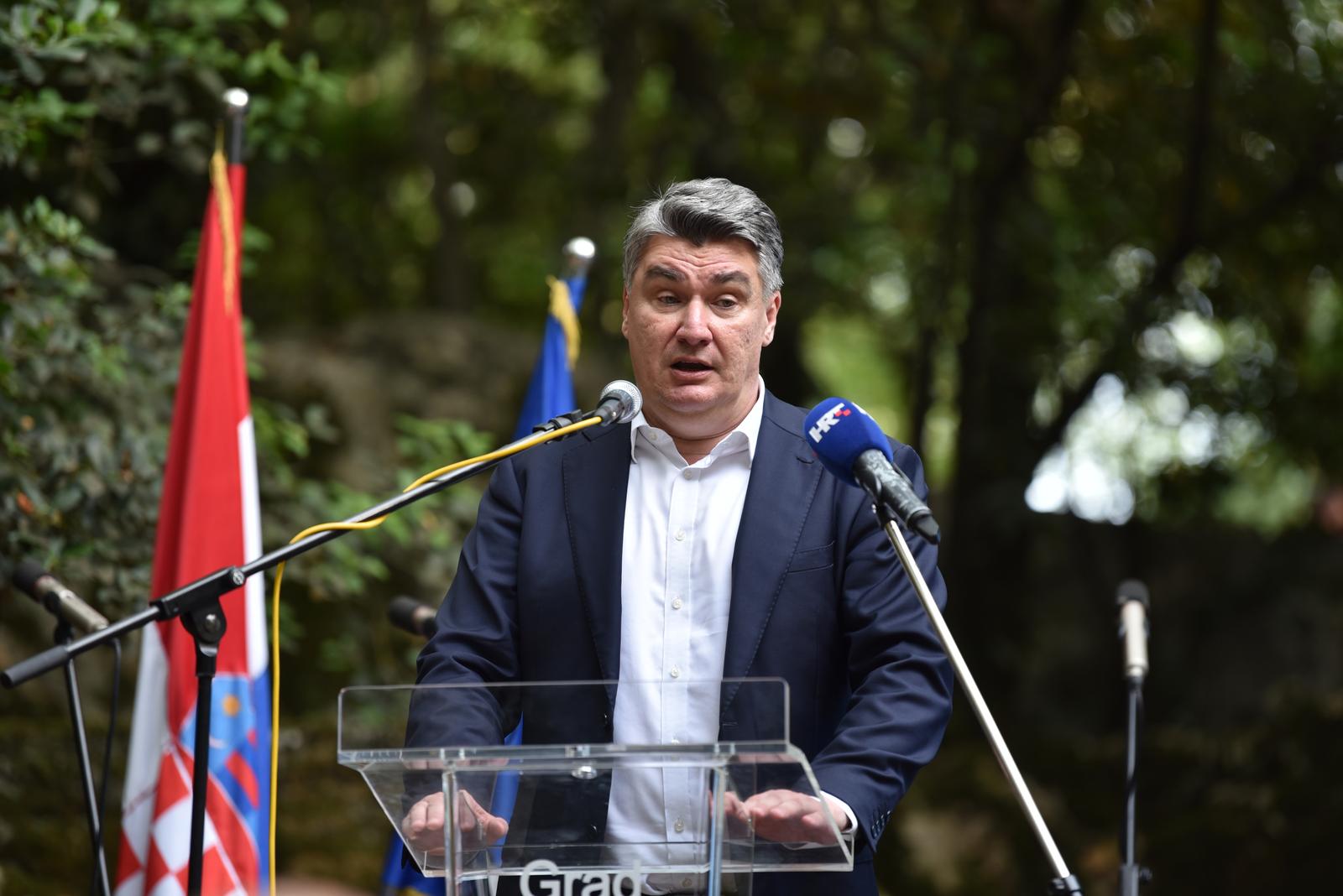 Predsjednik Zoran Milanović na svečanoj sjednici grada Vrgorca