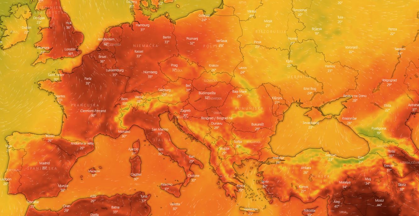 toplinski val, vrućina, vrućine