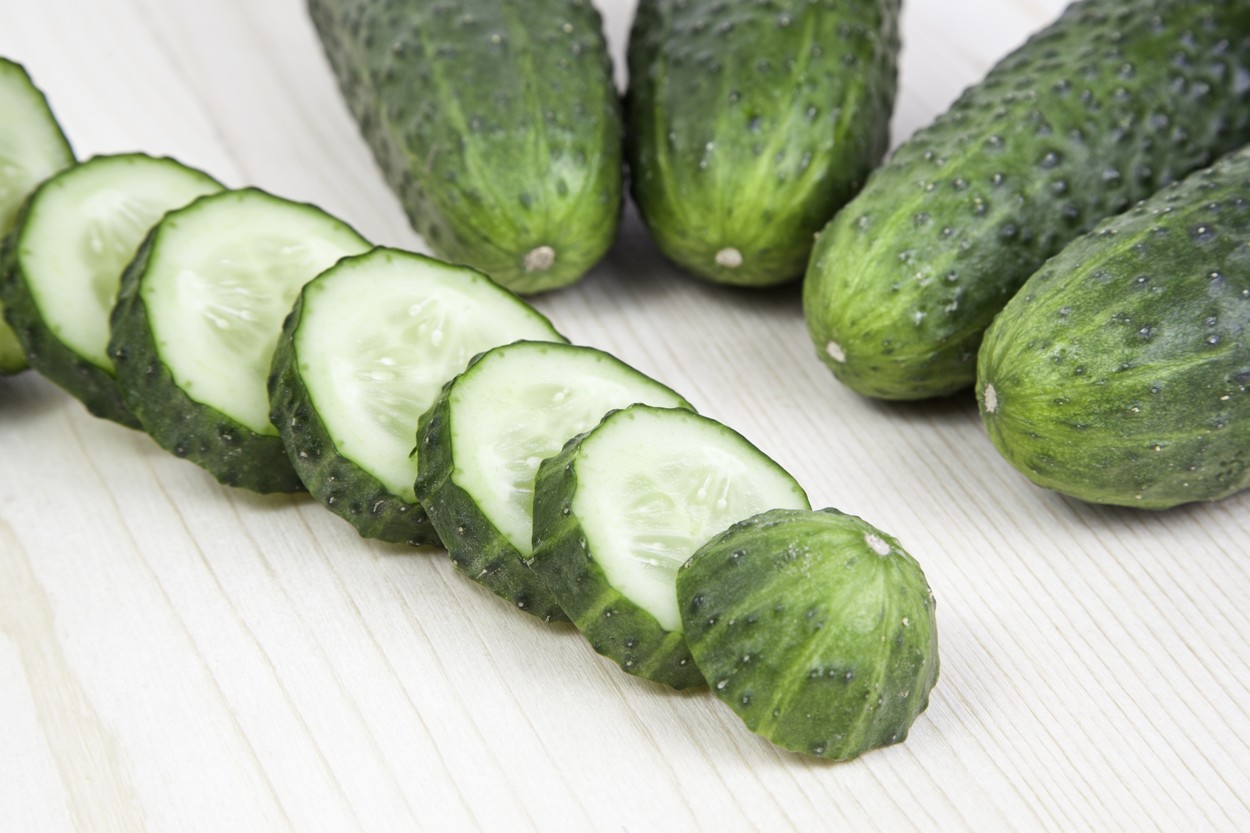 Green cucumbers