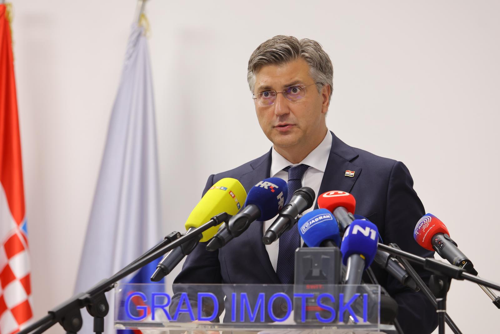 Premijer Plenković na Svečanoj sjednici Gradskog vijeća Imotskog