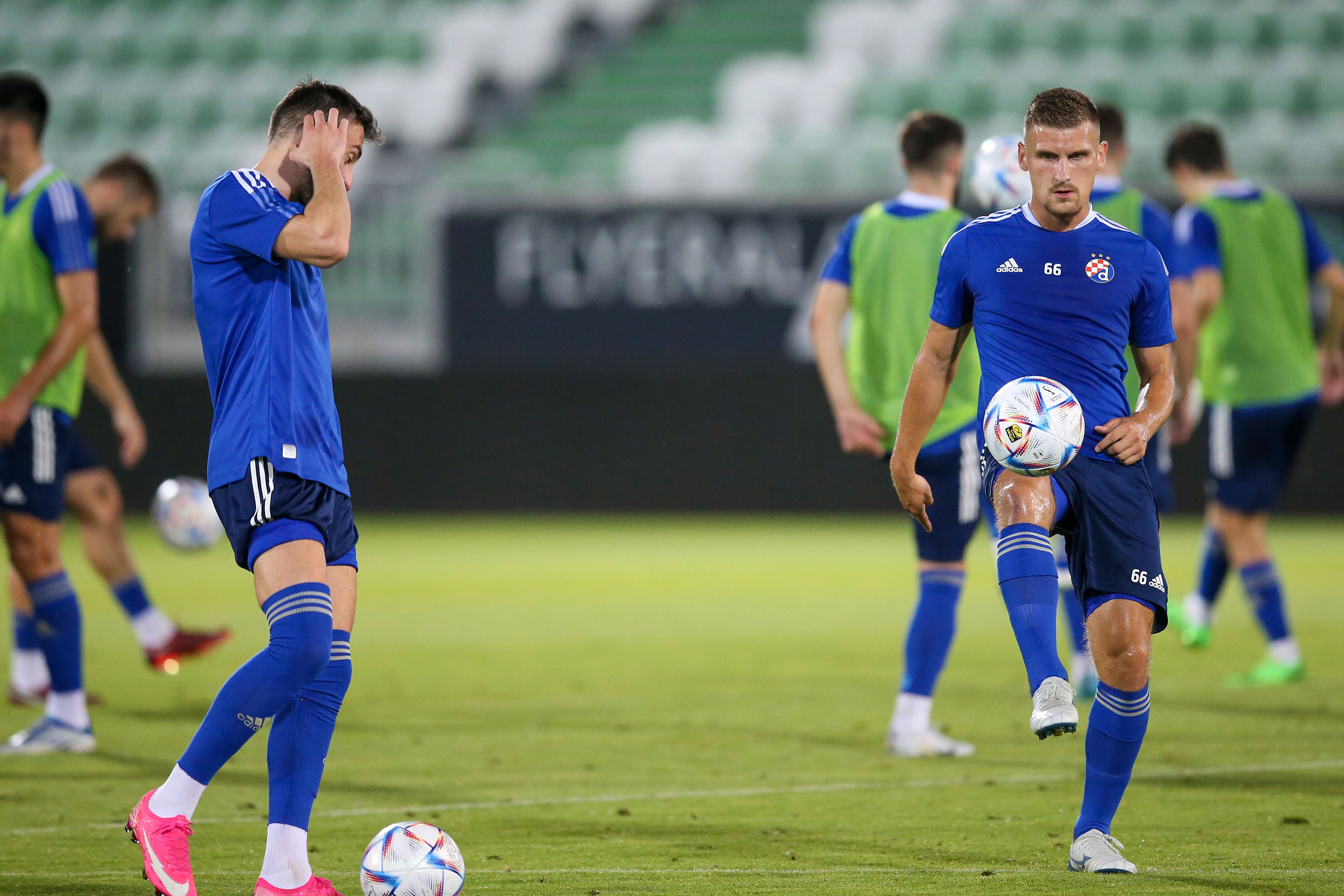 Razgrad: Trening igrača GNK Dinamo uoči utakmice s Ludogoretsom