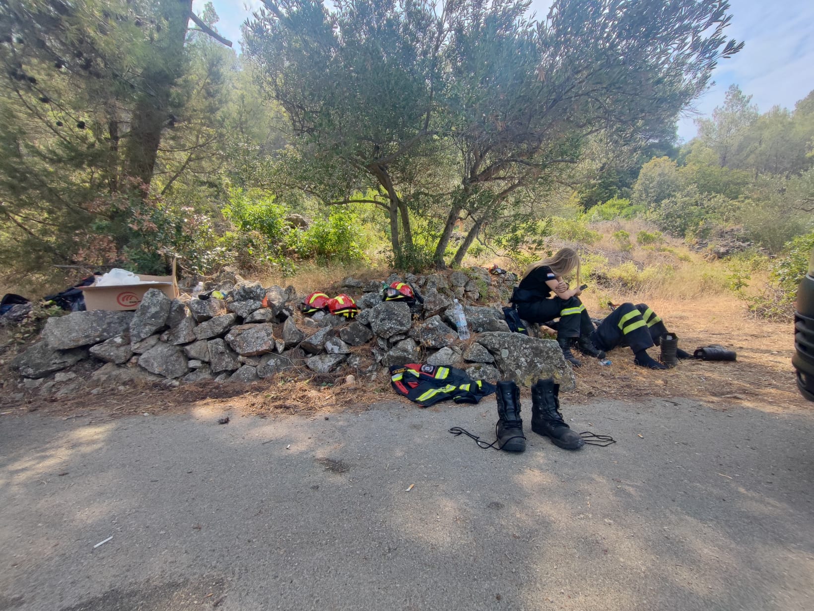 požar, Hvar, vatrogasci