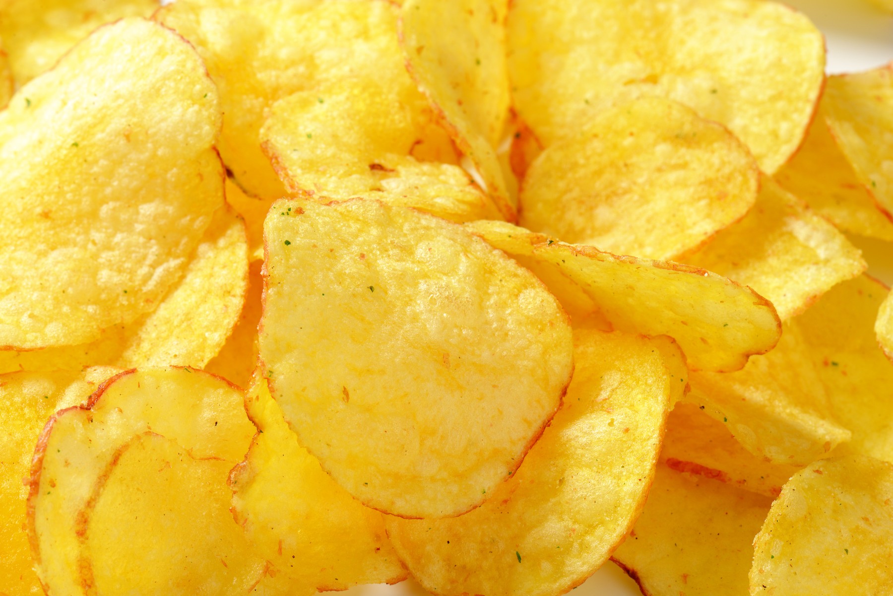 Heap of potato chips