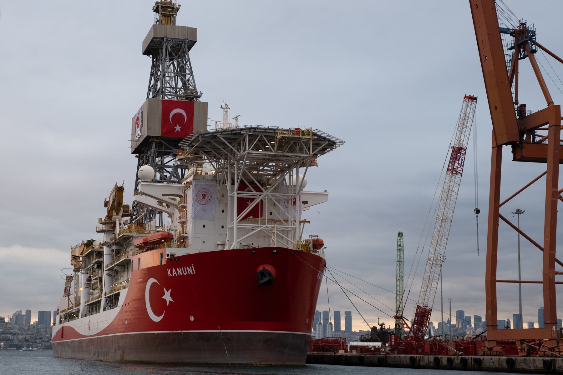 Turkey's drill Ship in Istanbul, Turkey - 19 Oct 2020