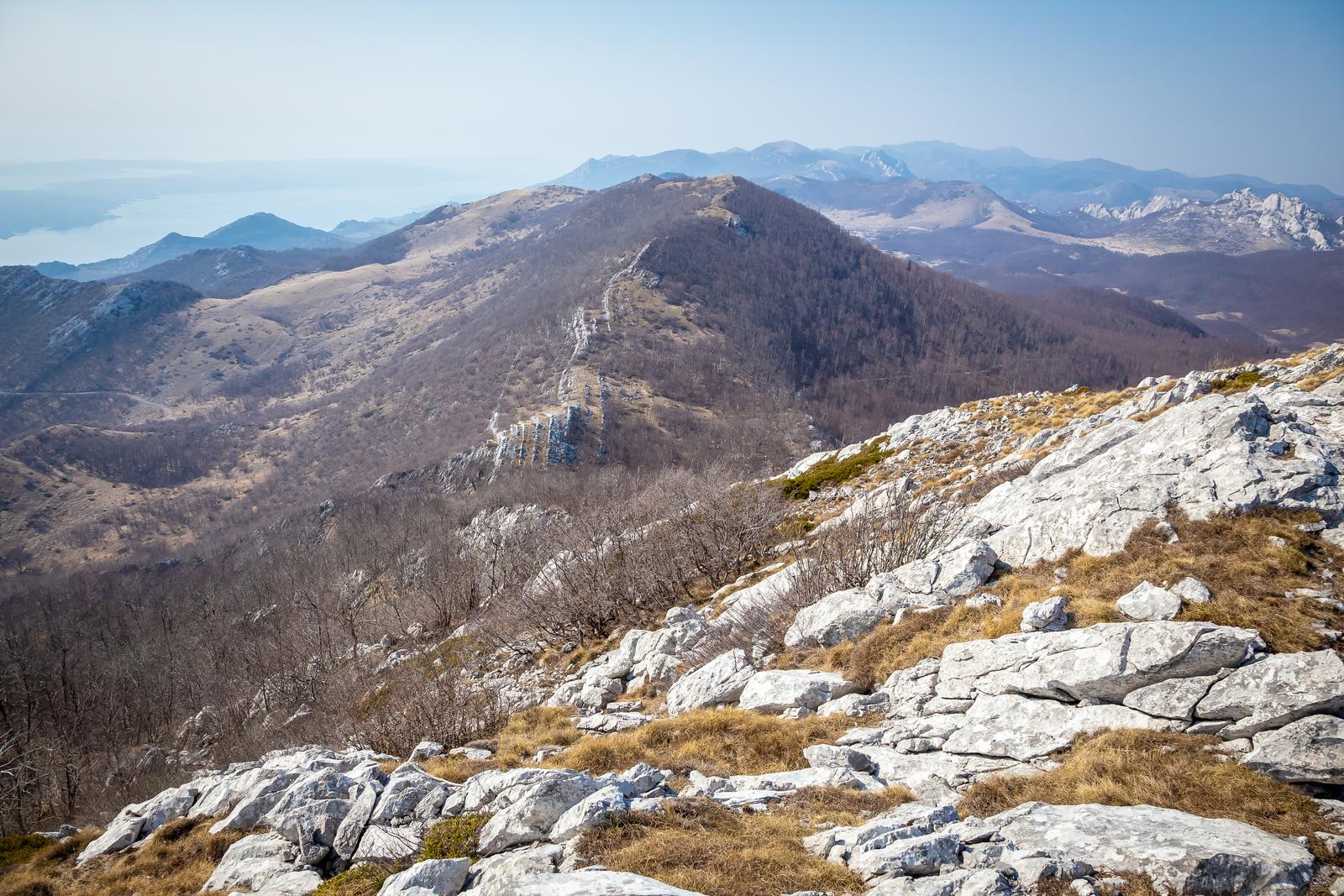 Krajolik središnjeg Velebita kod vrha Veliki Sadikovac