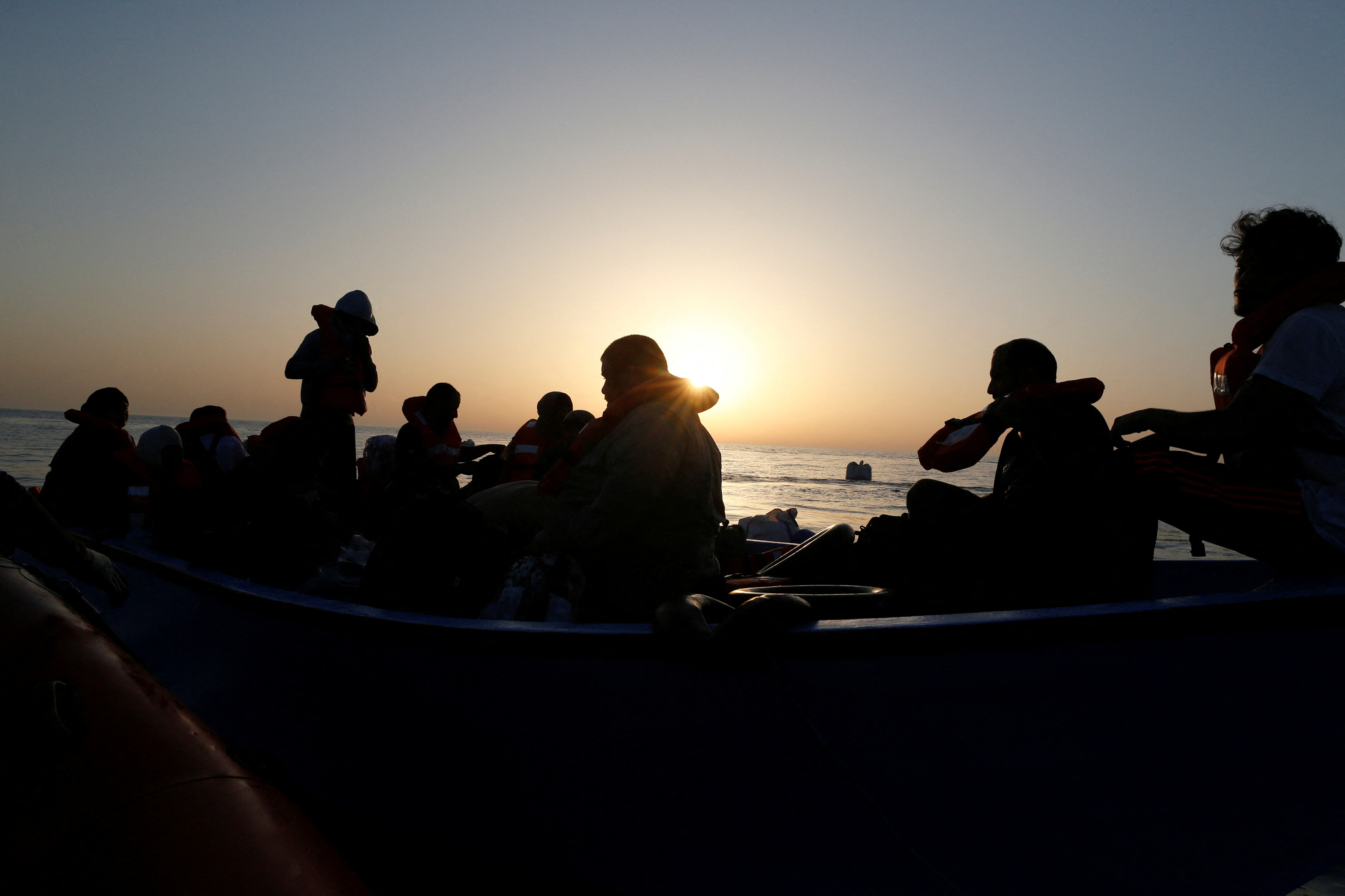 FILE PHOTO: German NGO migrant rescue ship Sea-Watch 3 rescues migrants in Mediterranean Sea