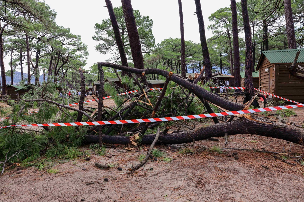 5 Dead During A Violent Storm In Corsica, Calvi, France - 18 Aug 2022