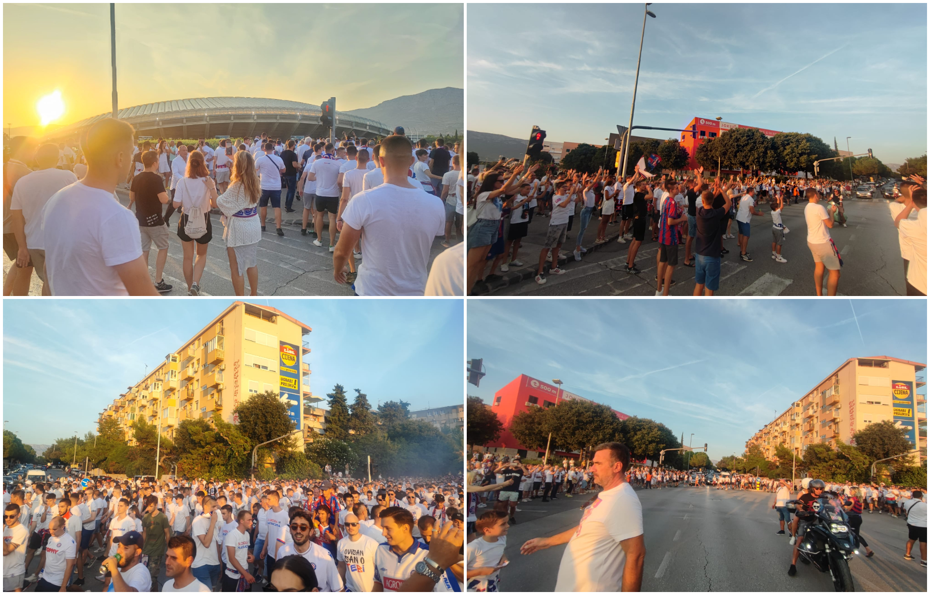 Torcida, korteo, Split, Hajduk