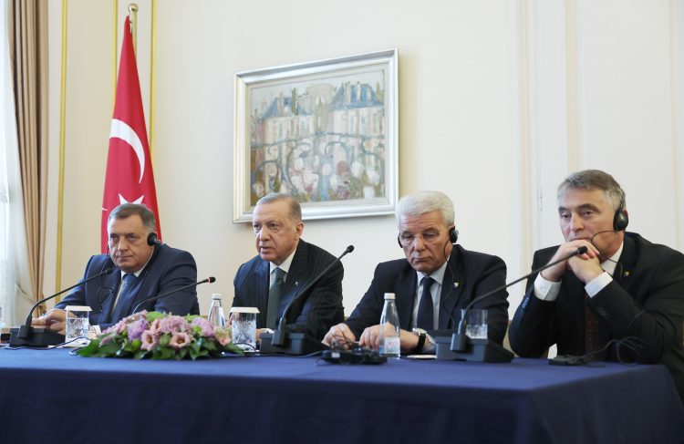 milorad dodik, recep tayyip erdogan, šefik džaferović, željko komšić,