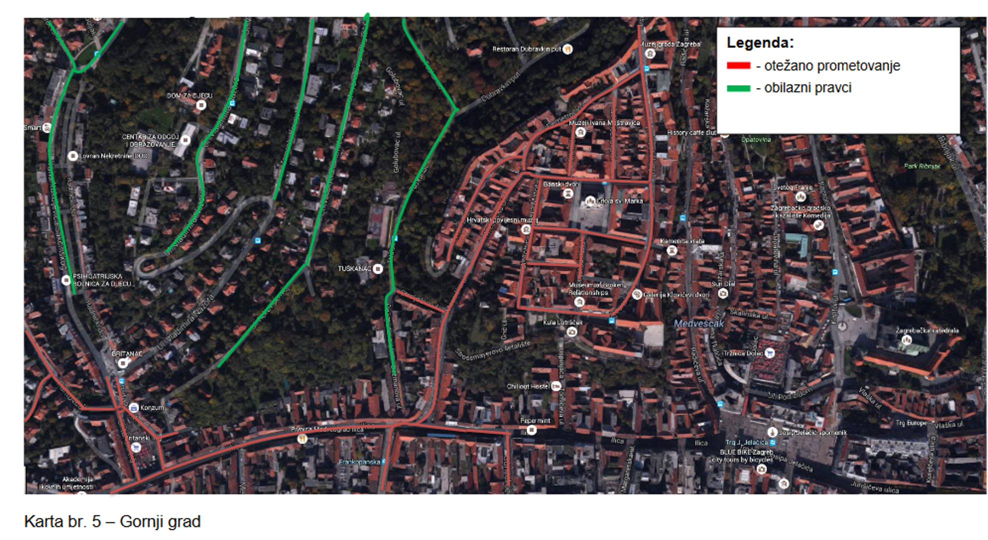 Zagreb, karta, erdogan