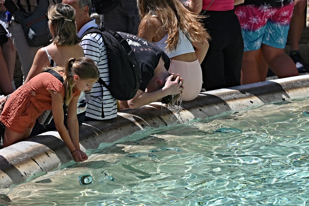 fontana, rim, vrućina, vruće, rashlađenje, toplinski val