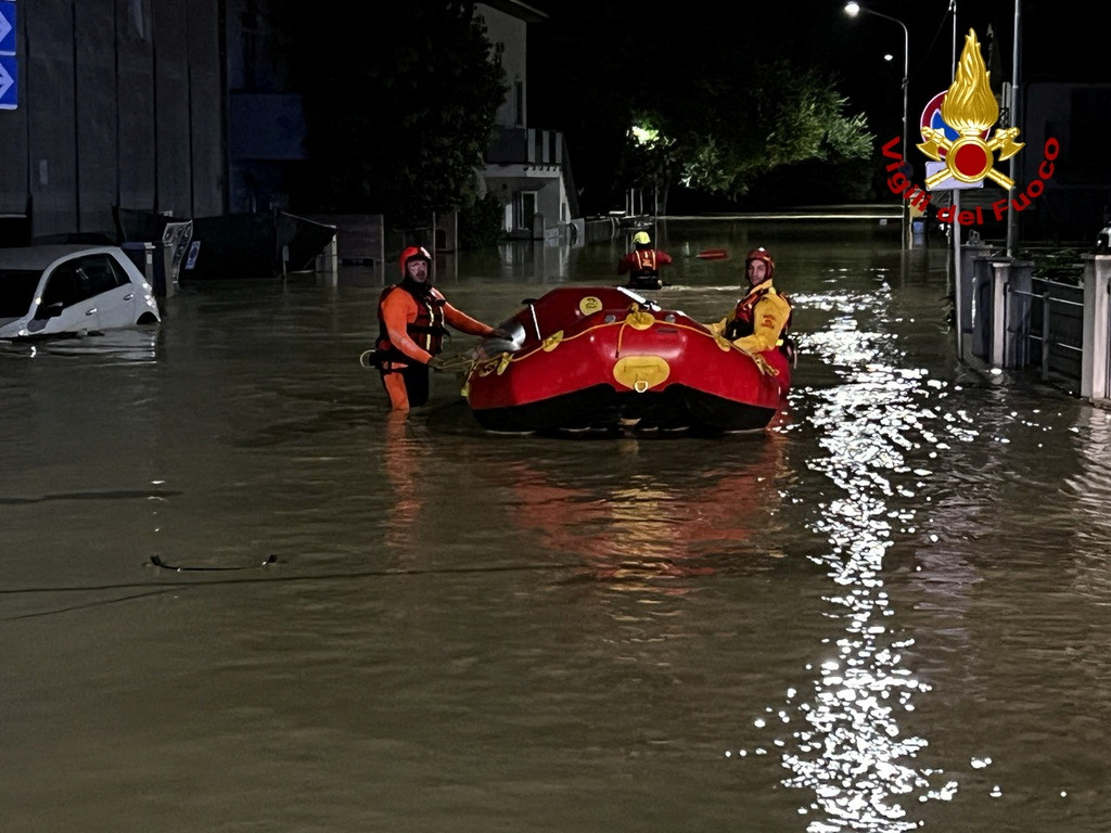 Floods hit Ancona province in central Italy
