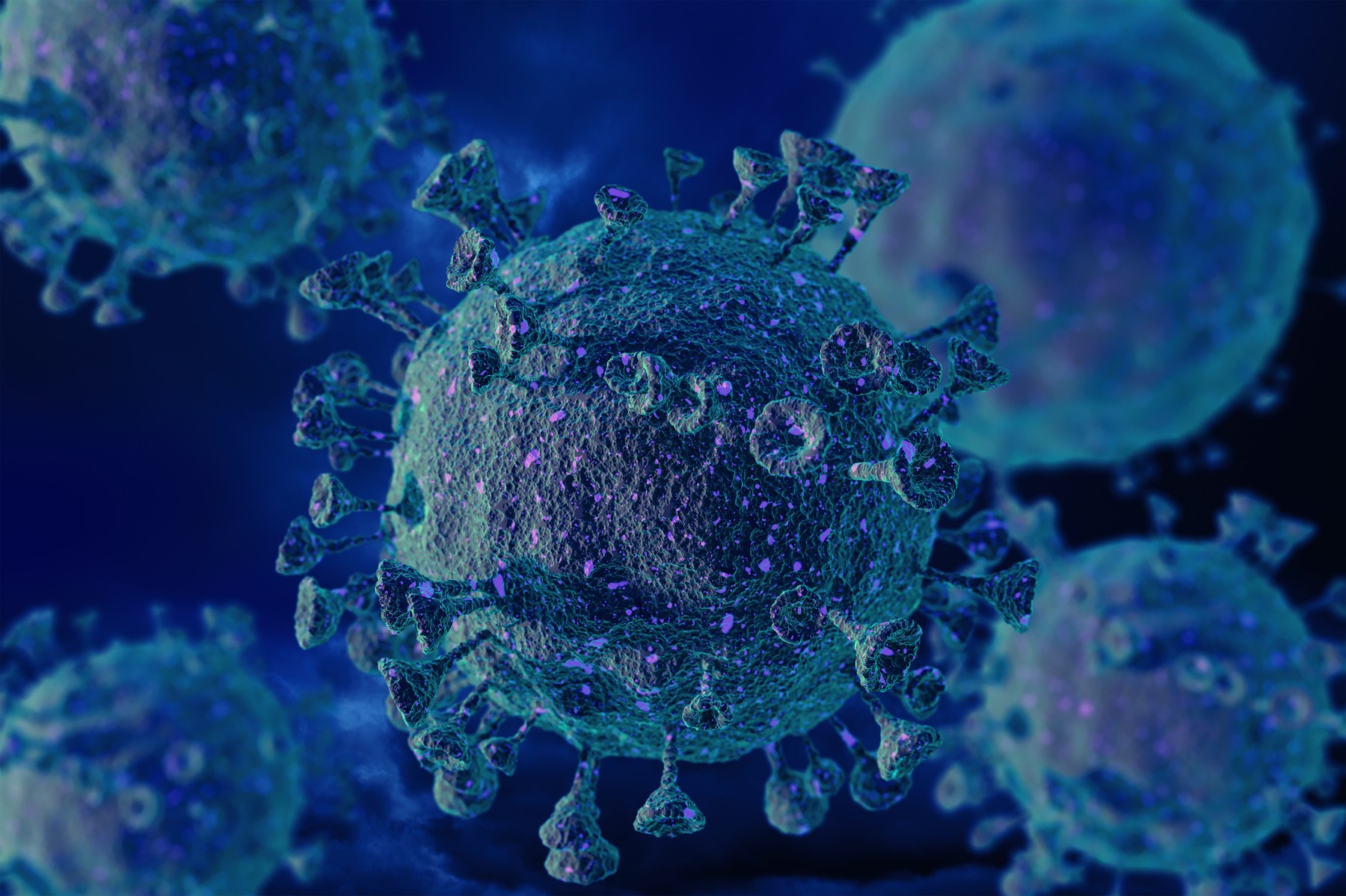 Digitally generated image of Coronavirus