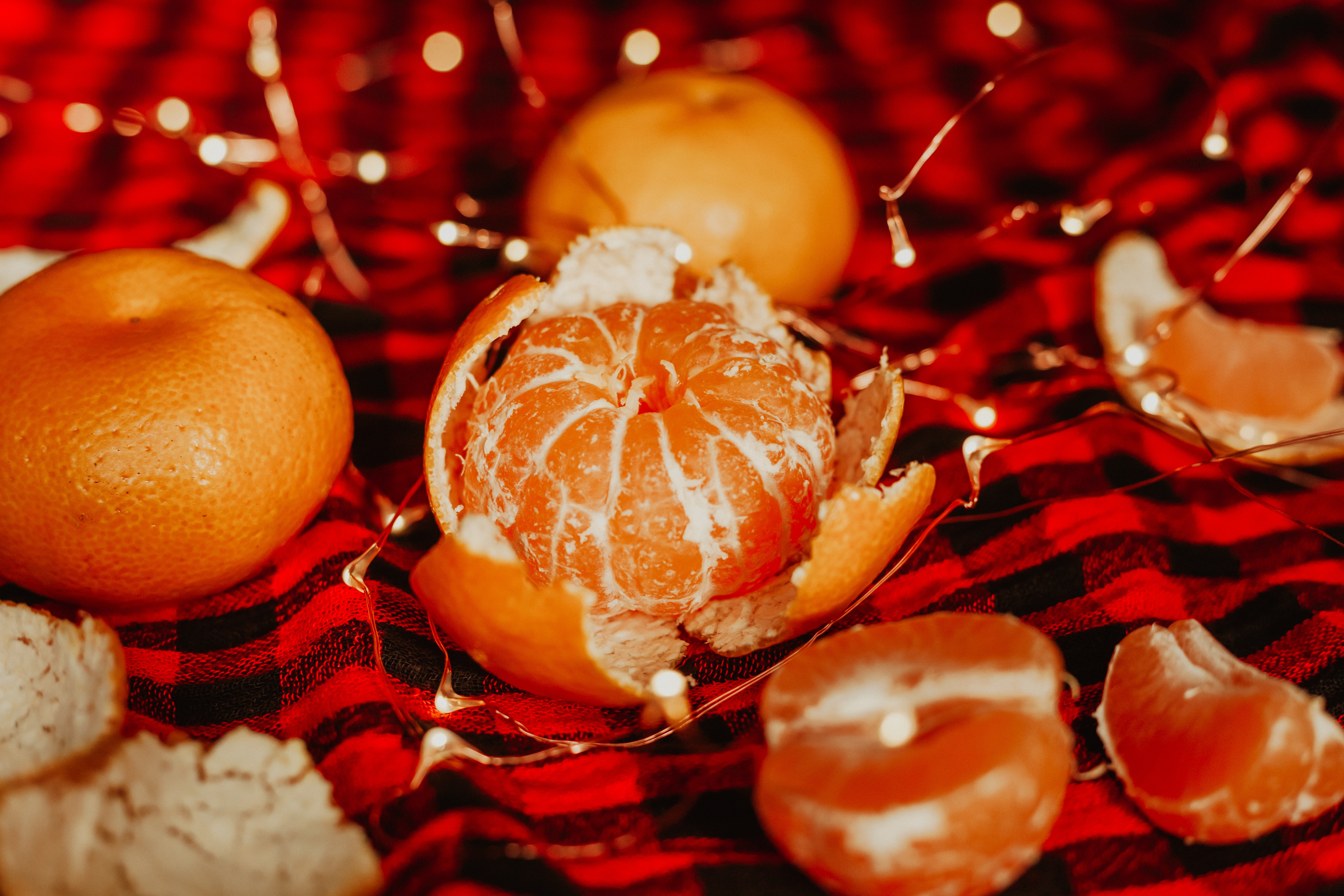 mandarine, kora, pulpa