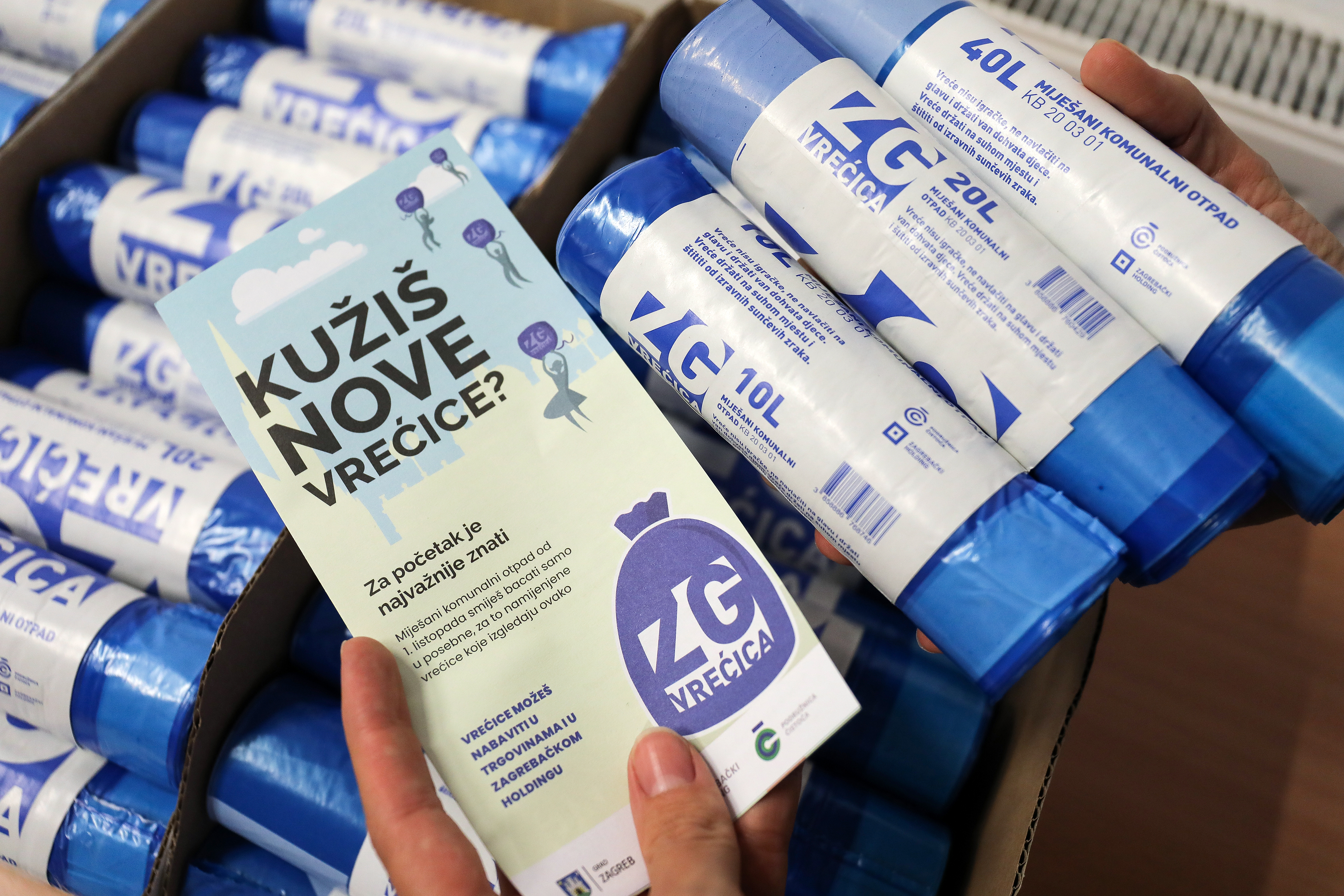 Zagreb: Od danas su na prodajnim mjestima dostupne nove vrećice za razvrstavanje otpada