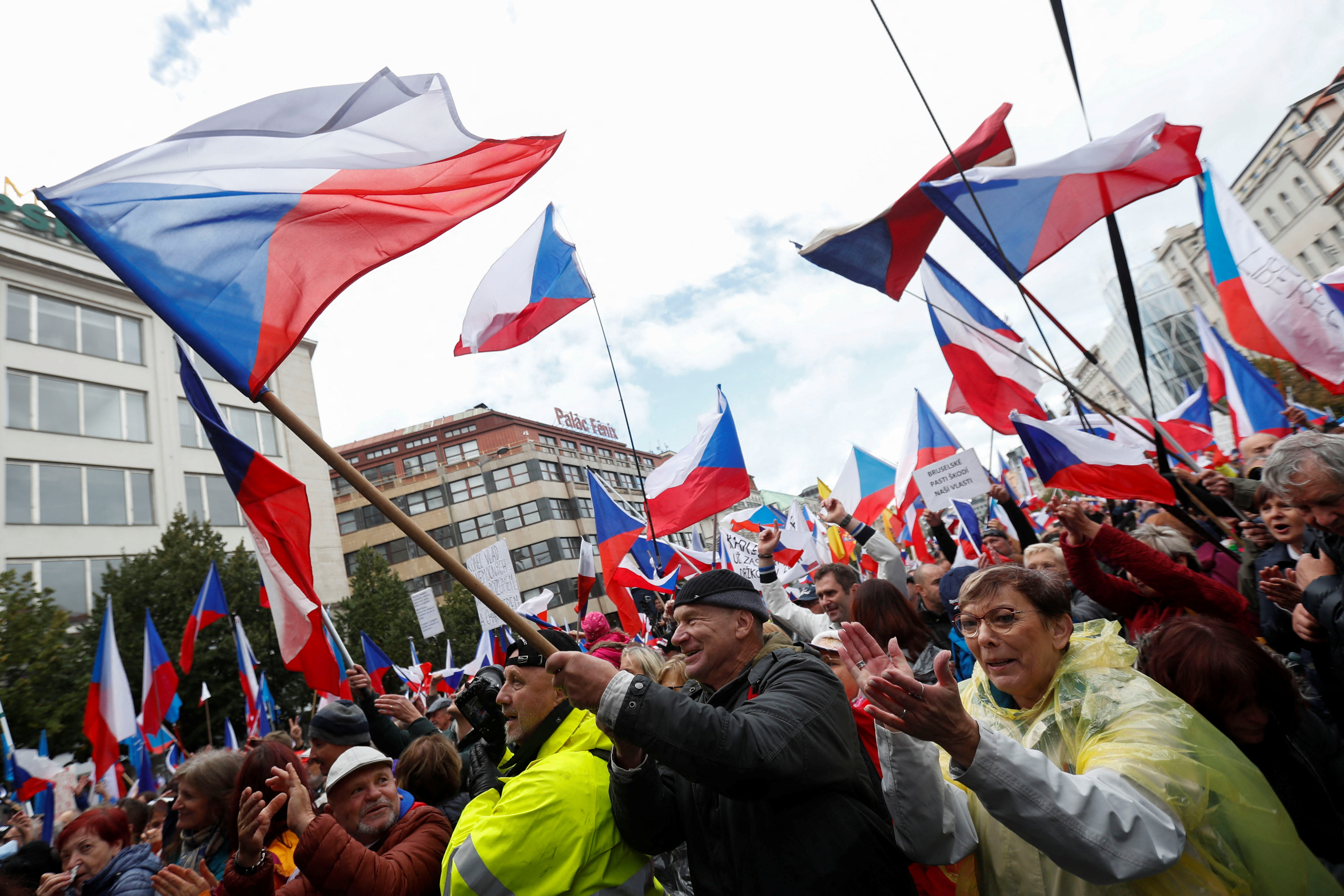 Anti-government protest in Prague