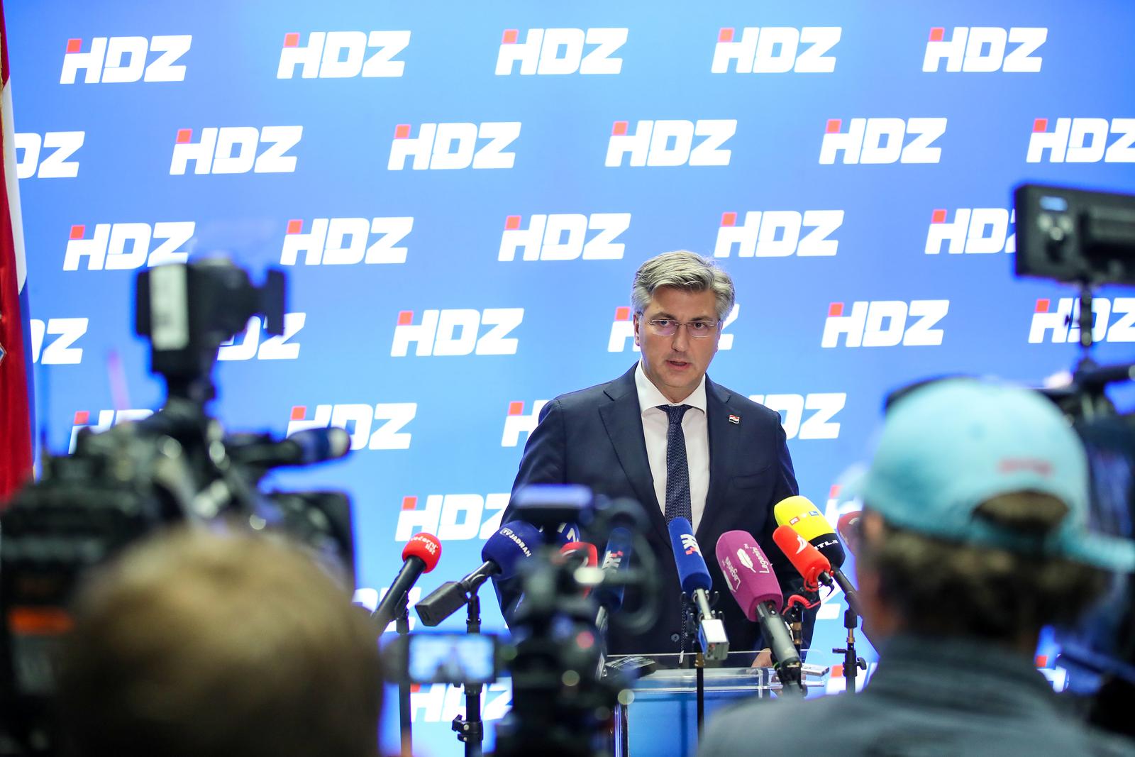 Zagreb: Izjava premijera Adreja Plenkovića nakon sjednice Predsjedništva HDZ-a