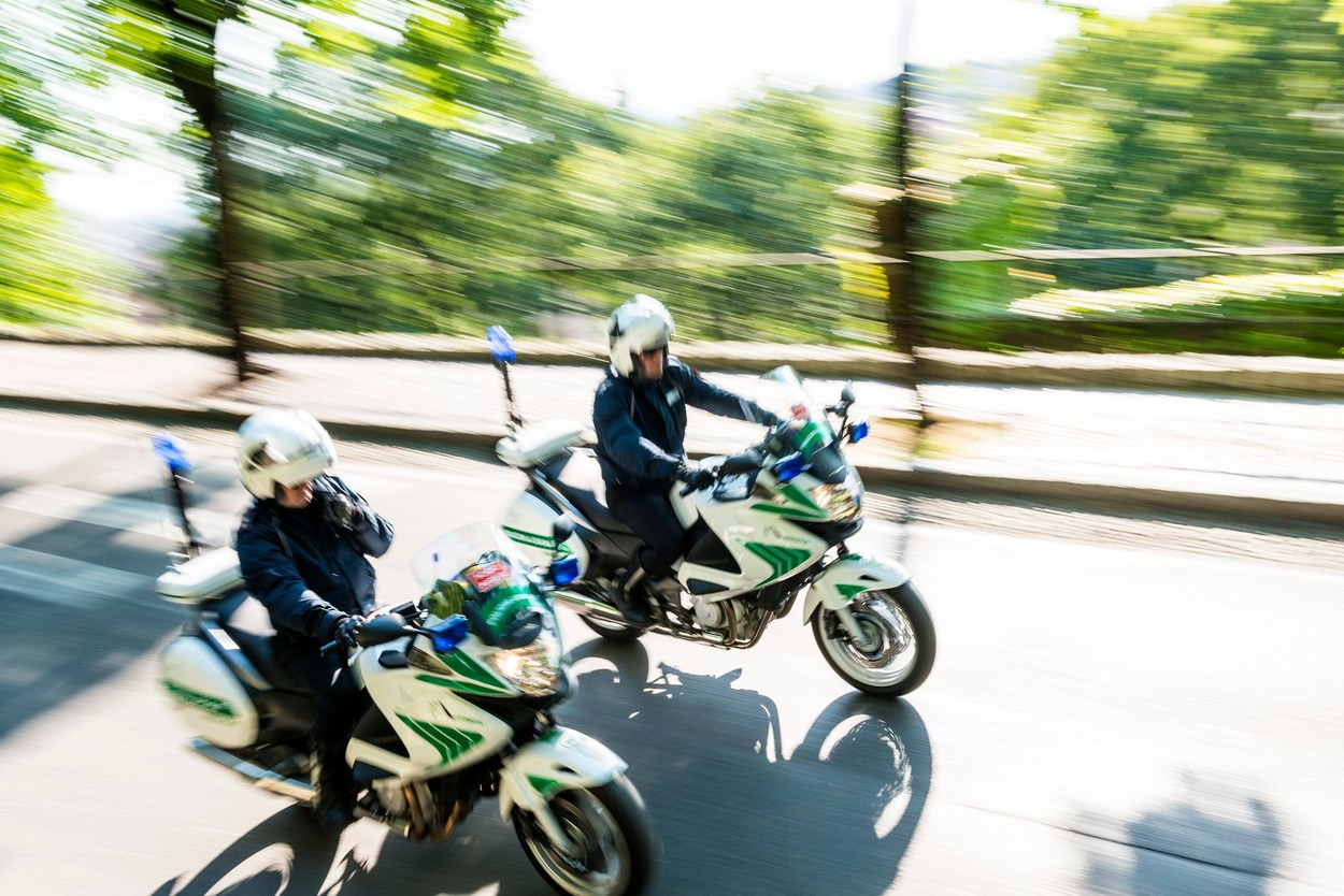 Itallian Police Motorcycle at Brescia/Italy