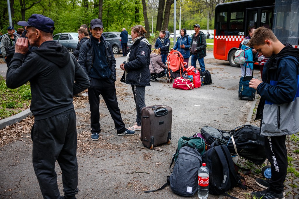 evakuacija, Ukrajina, rat