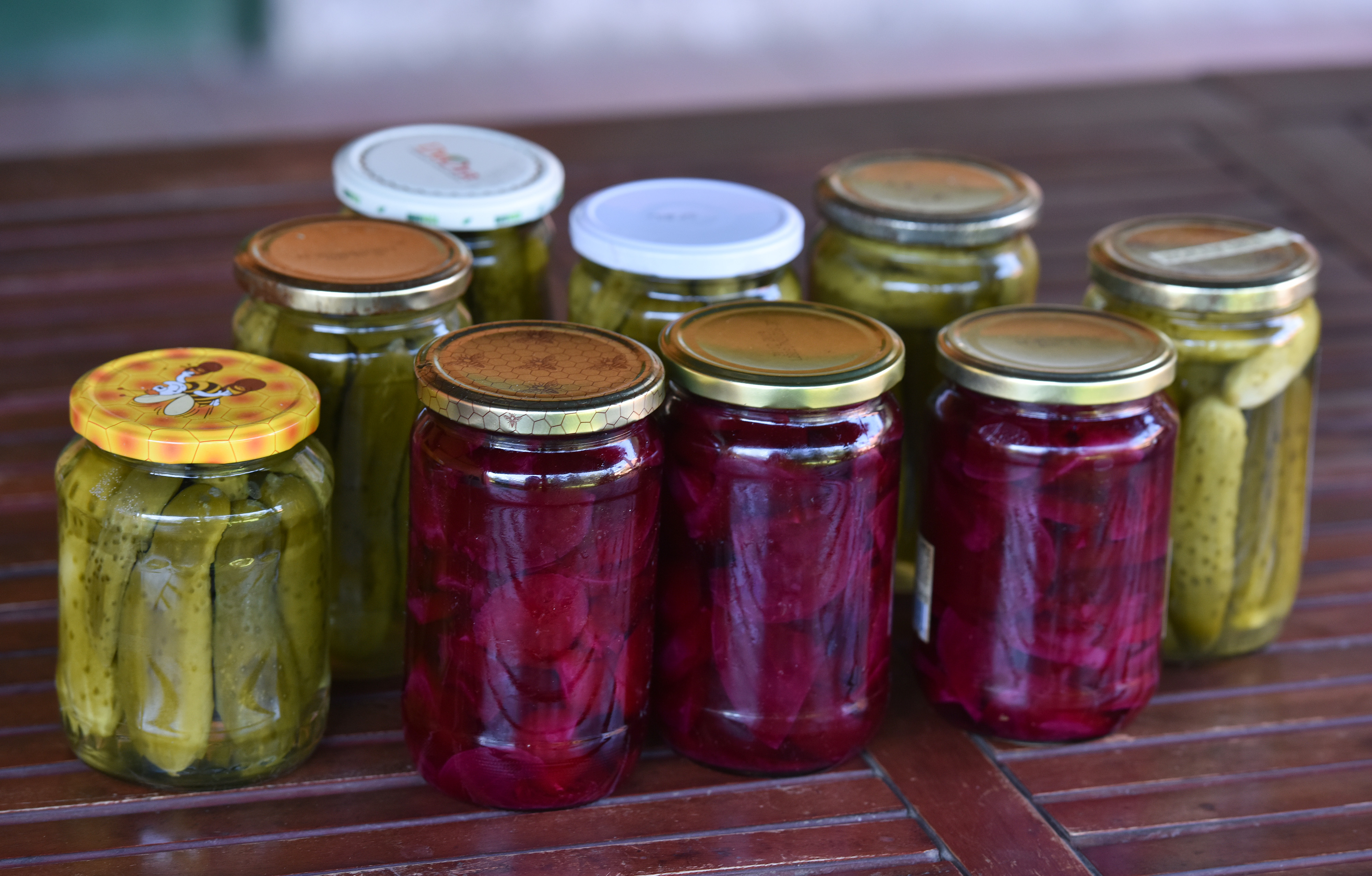 zimnica,Cikla i krastavci u staklenkama