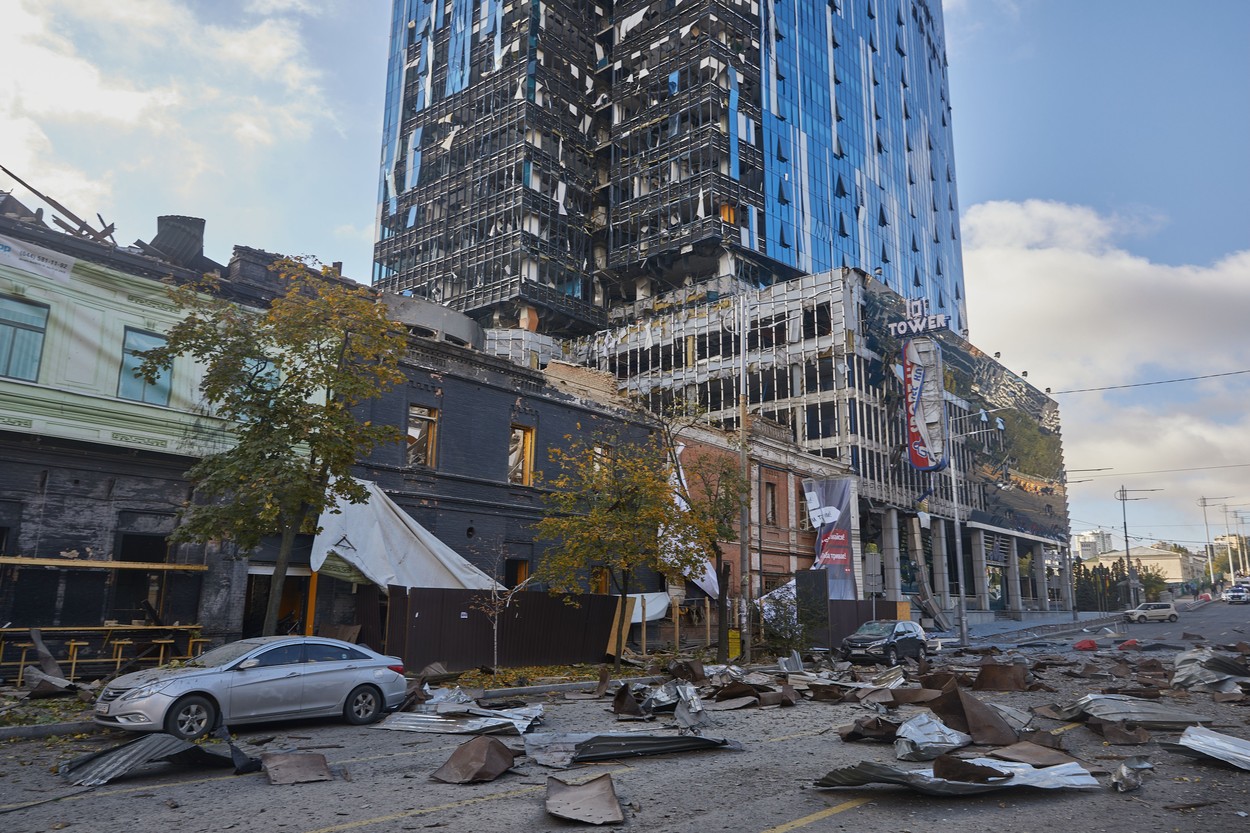 Russian Missile Strikes In Kyiv, Ukraine - 10 Oct 2022