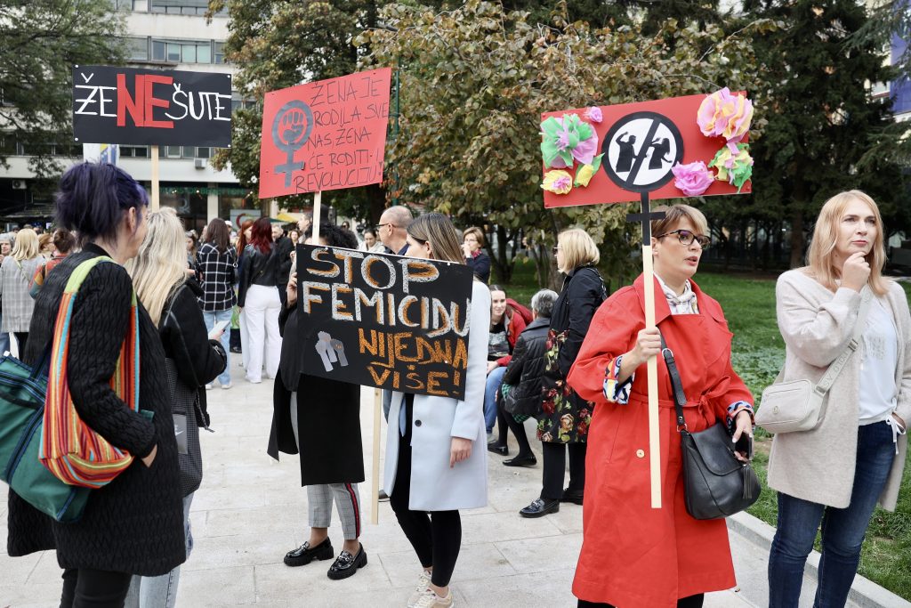 prosvjed žena, bih, femicid