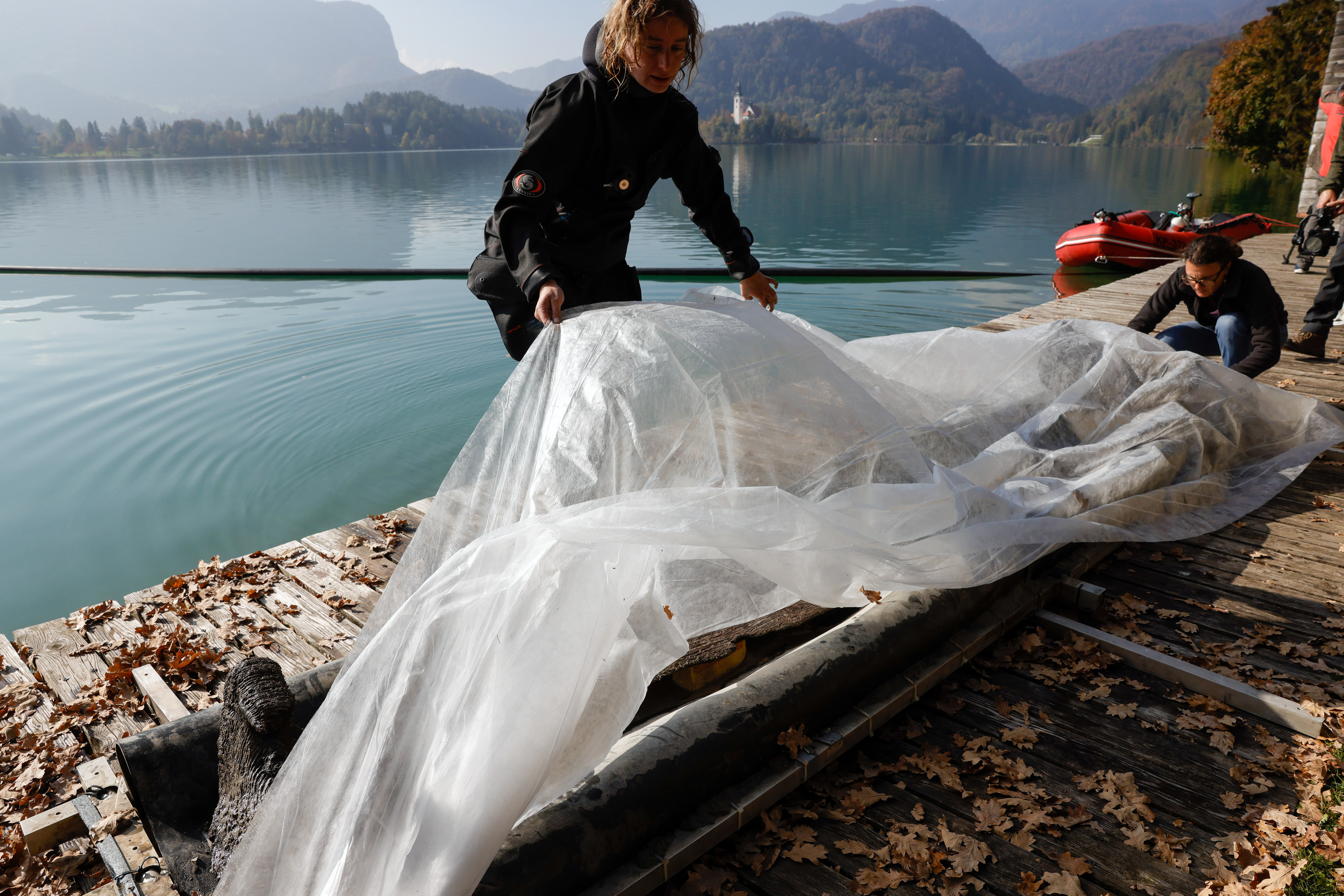 bledsko jezero, čamac