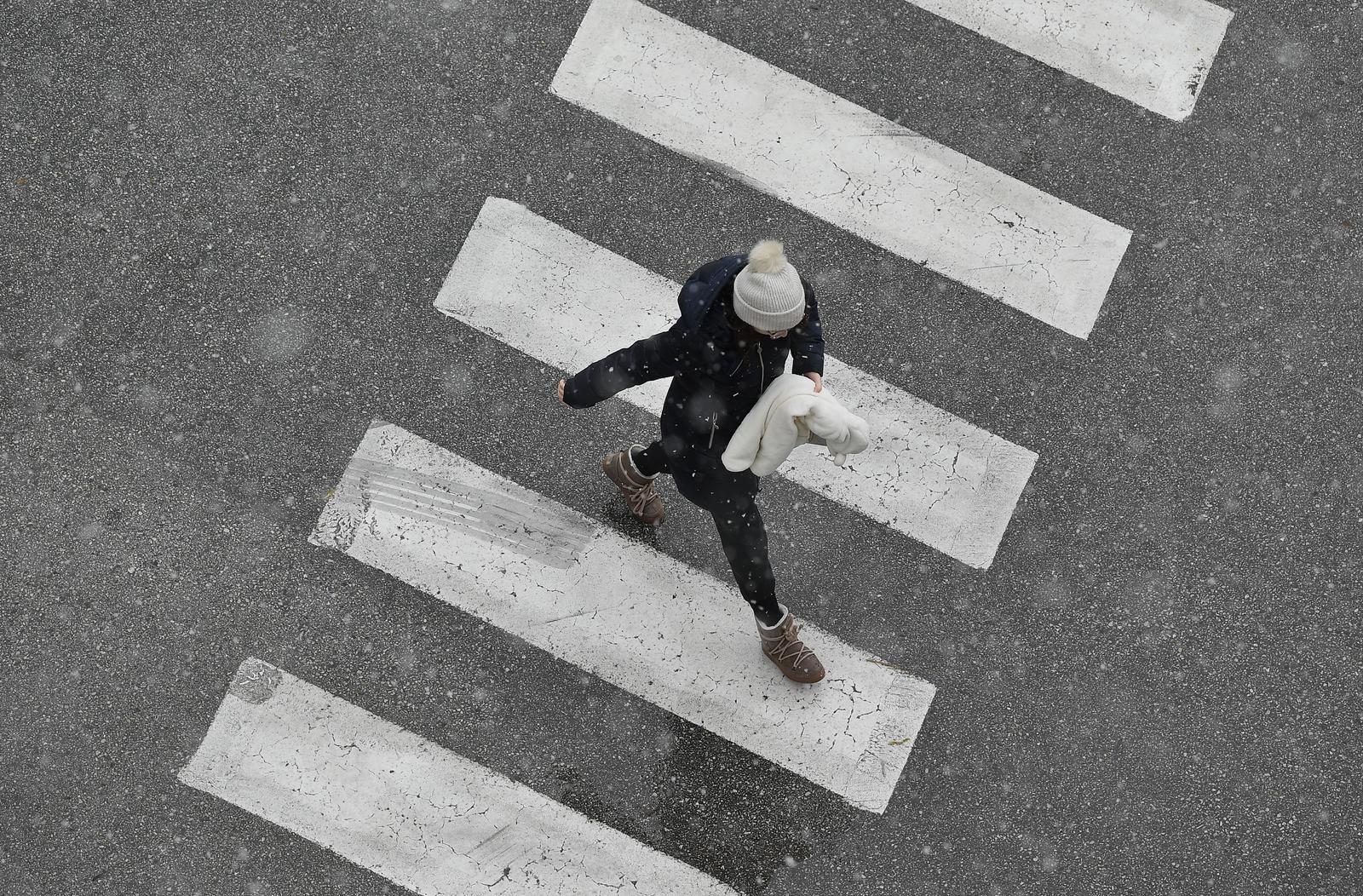Unatoč kalendarskom početku proljeća, pao snijeg u Zagrebu