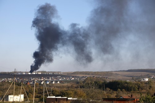 Russia Ukraine Military Operation Fire