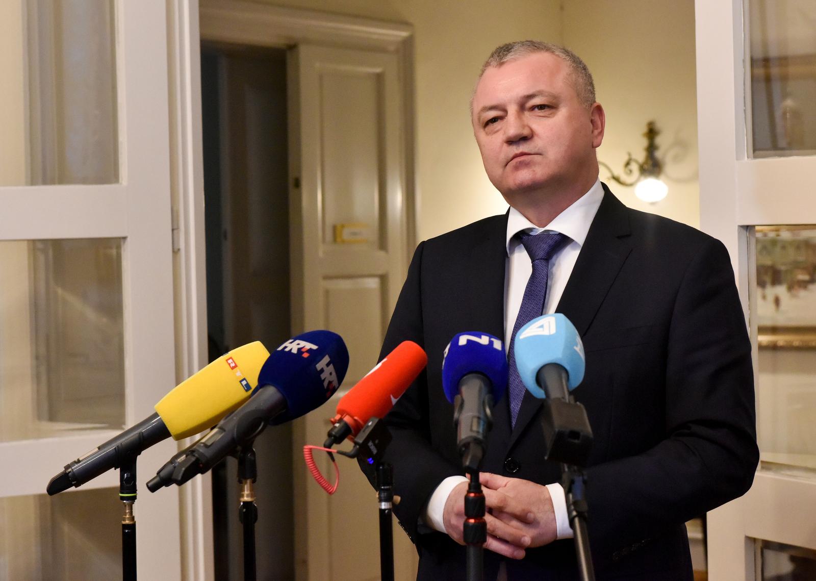 Zagreb: Darko Horvat i Branko Bačić dali izjave za medije nakon koalicijskog sastanka