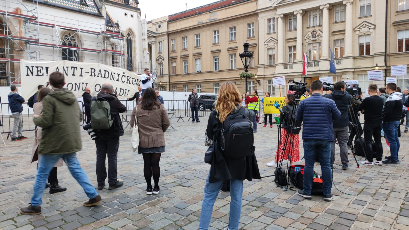 prosvjed, markov trg, zakon o radu, inicijativa za radnički ZOR
