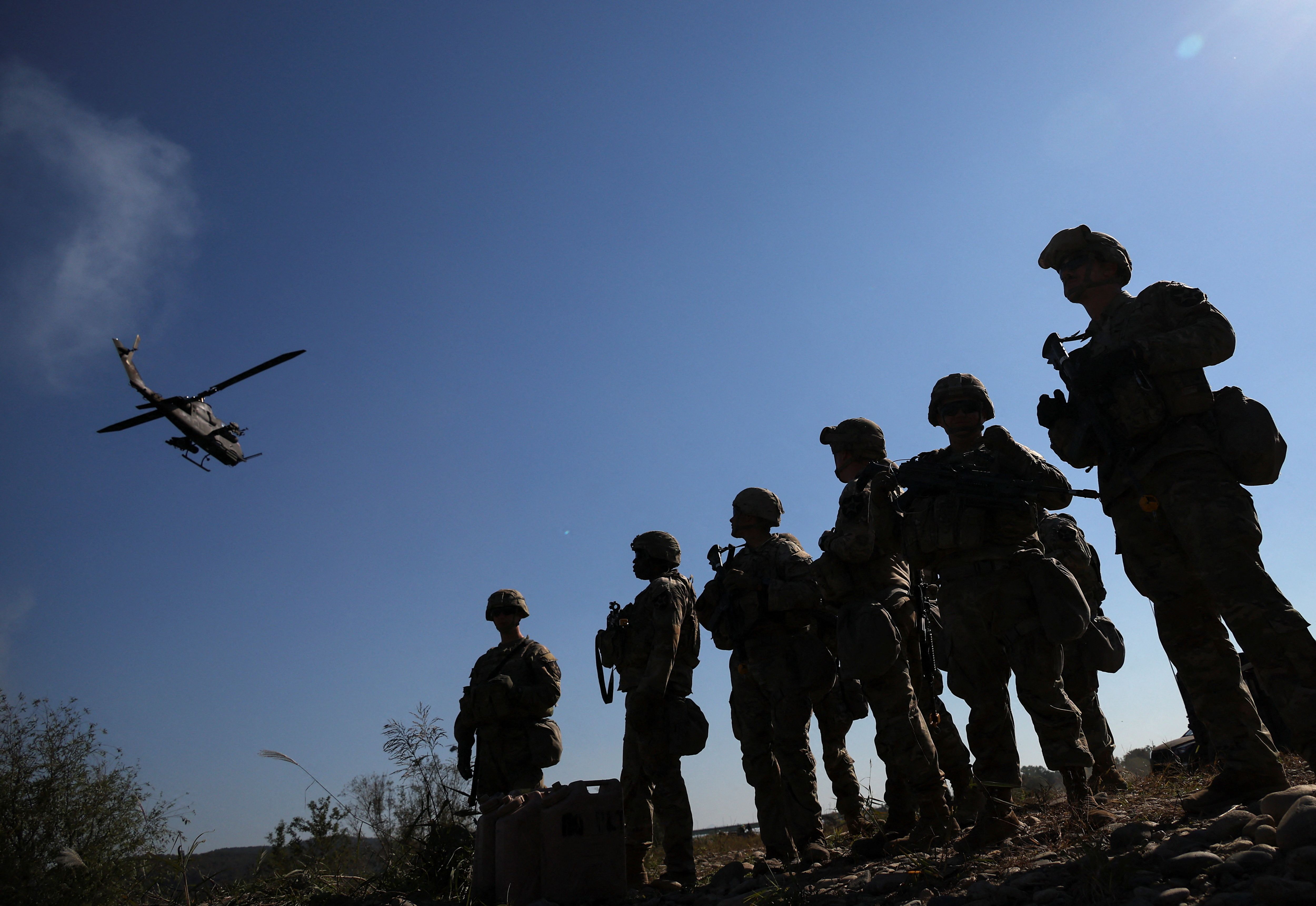 South Korean and U.S. troops conduct joint river-crossing exercise, in Yeoju