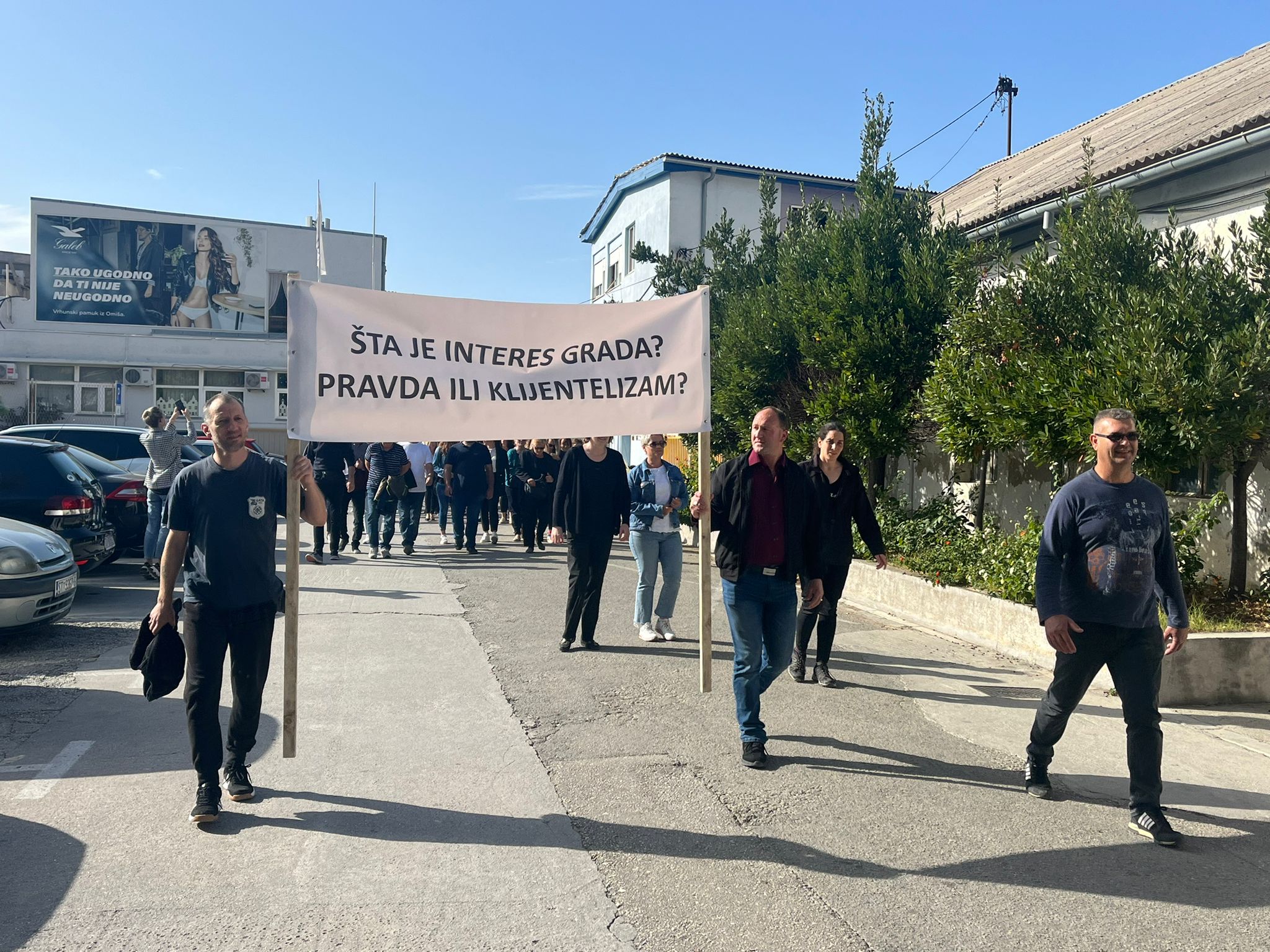 prosvjed, omiš, galeb