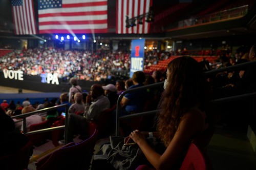 Biden, Obama Stump for Fetterman, Shapiro in Philadelphia, PA, United States - 05 Nov 2022