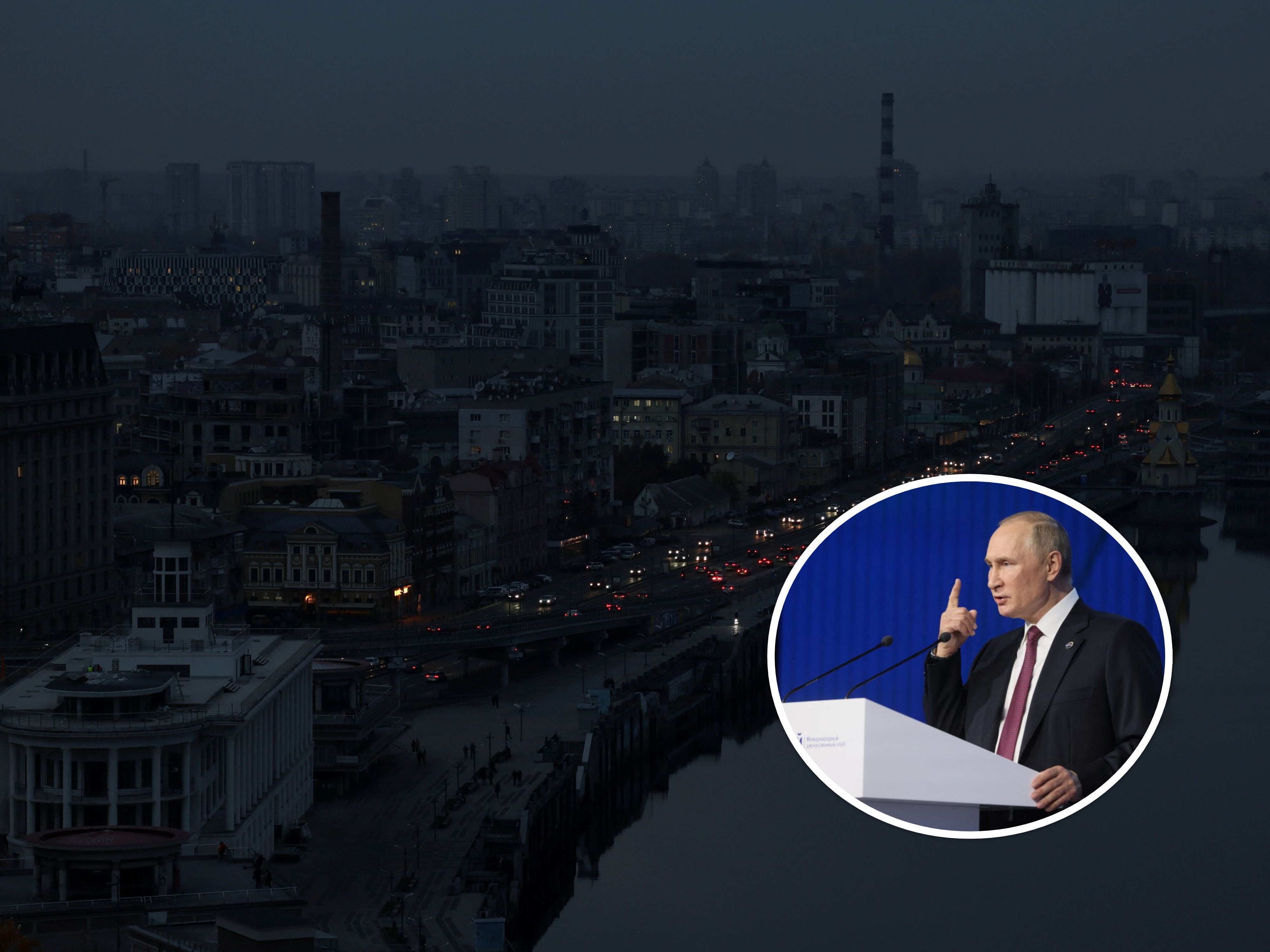 Putin, Kijev u mraku